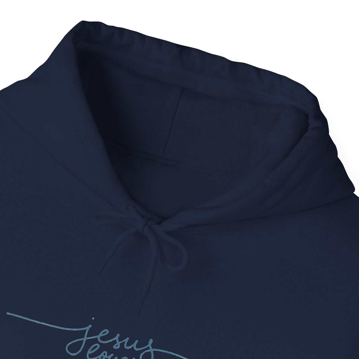 Jesus Loves You Script Hoodie — Minimal Christian Faith Pullover