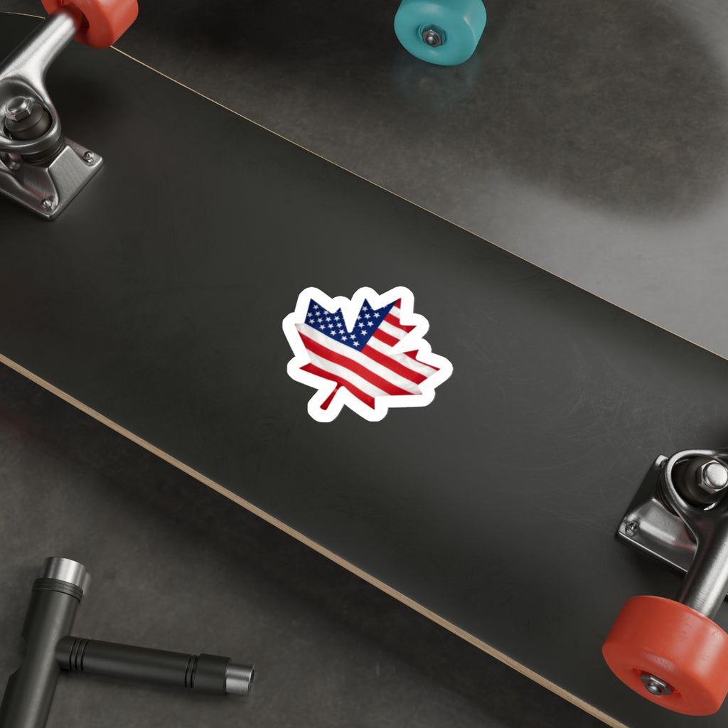 Canadian American sticker