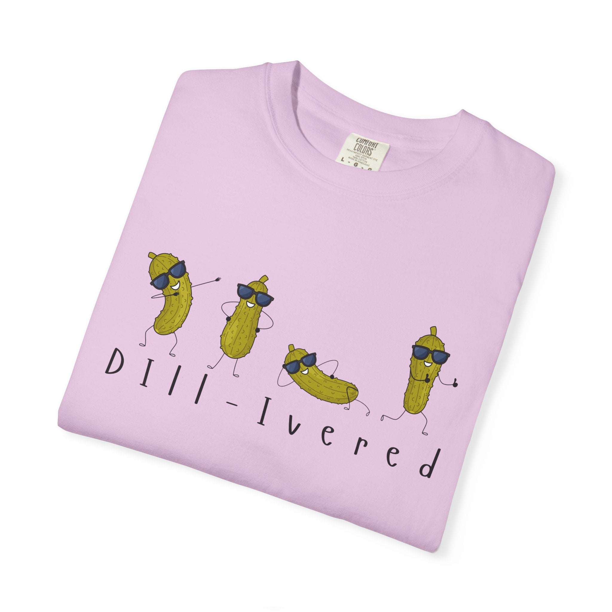Dill-Livered Pickle Pun T-Shirt — Funny Pickle Lover Tee