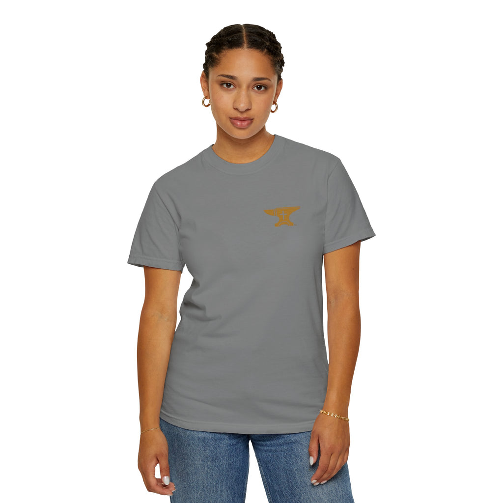 FaithForge OG Gaming T-Shirt — Logo Tee with Anvil & Cross (Christian Gamer Apparel)
