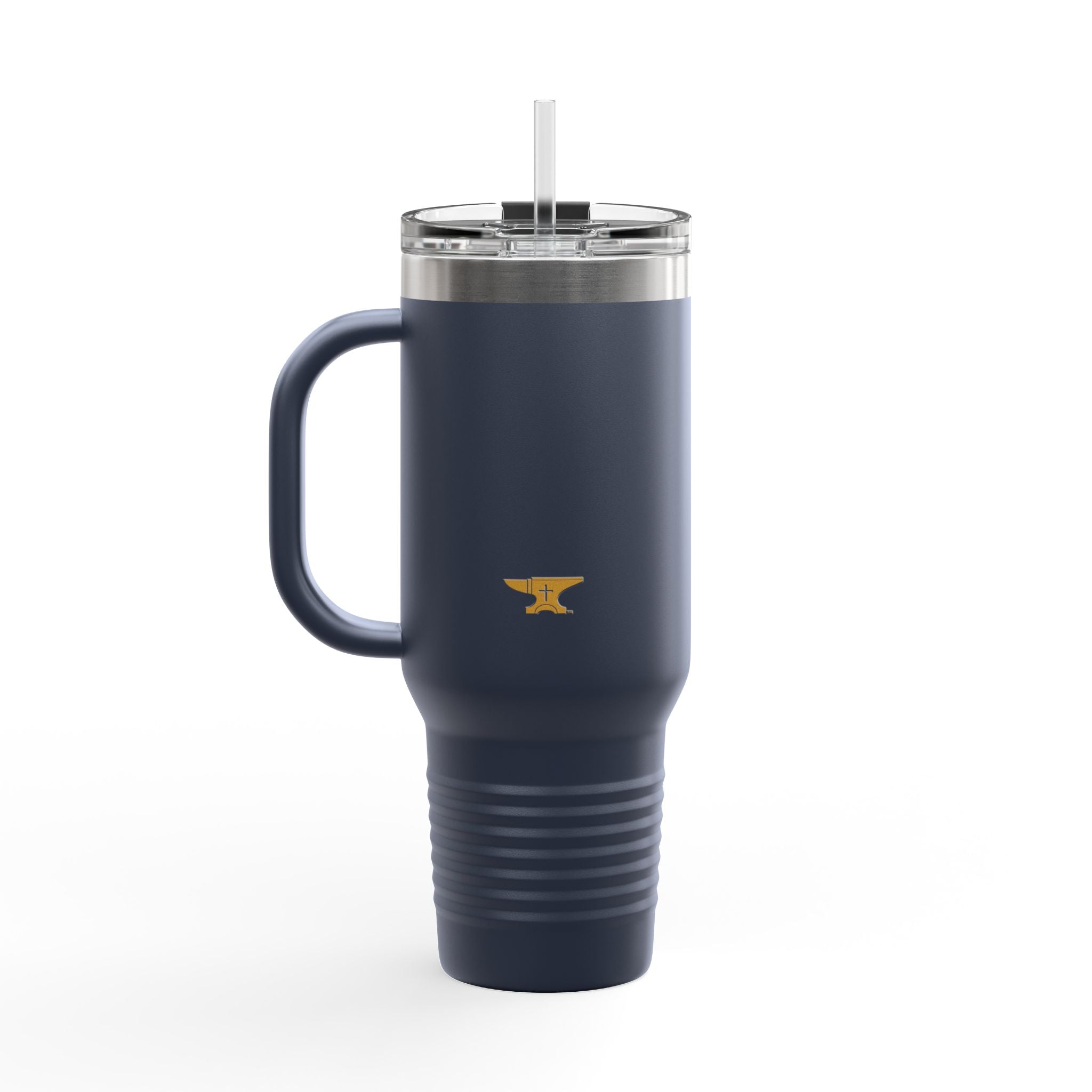 40oz Insulated Travel Mug — FaithForge Gaming Logo
