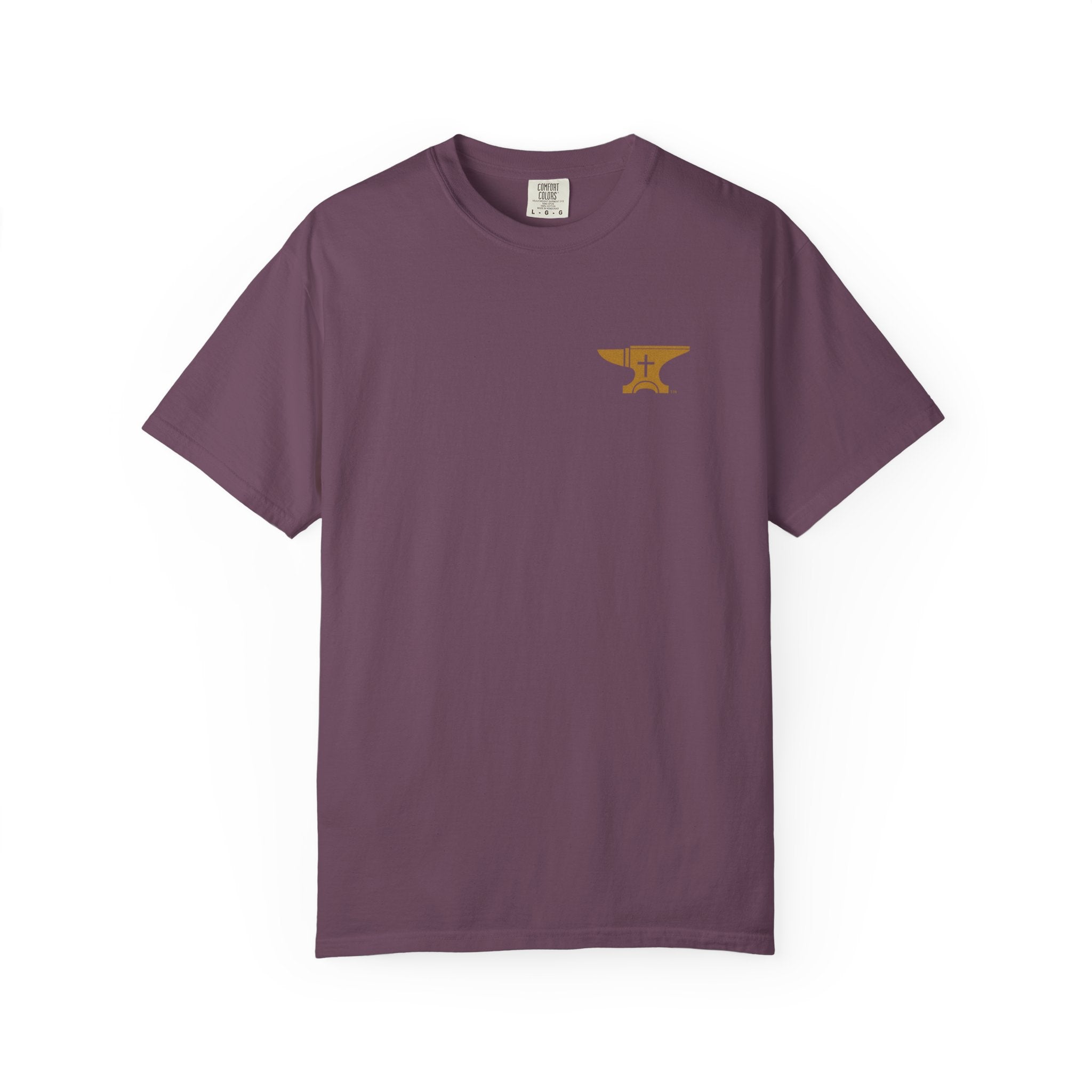 FaithForge Gaming T-Shirt — Logo Tee with Anvil & Cross (Christian Gamer Apparel)