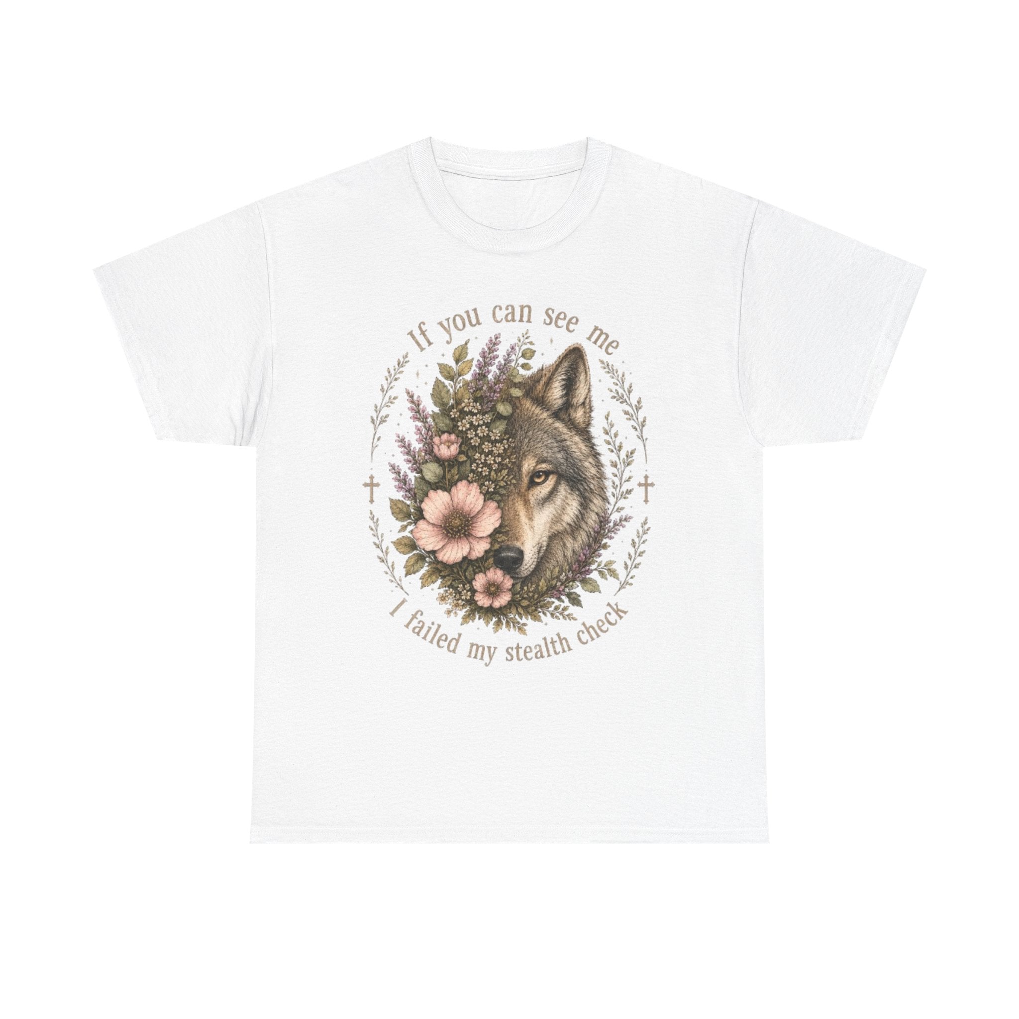 seawolf Floral Tee — "If you can see me I failed my stealth check" Graphic T-Shirt