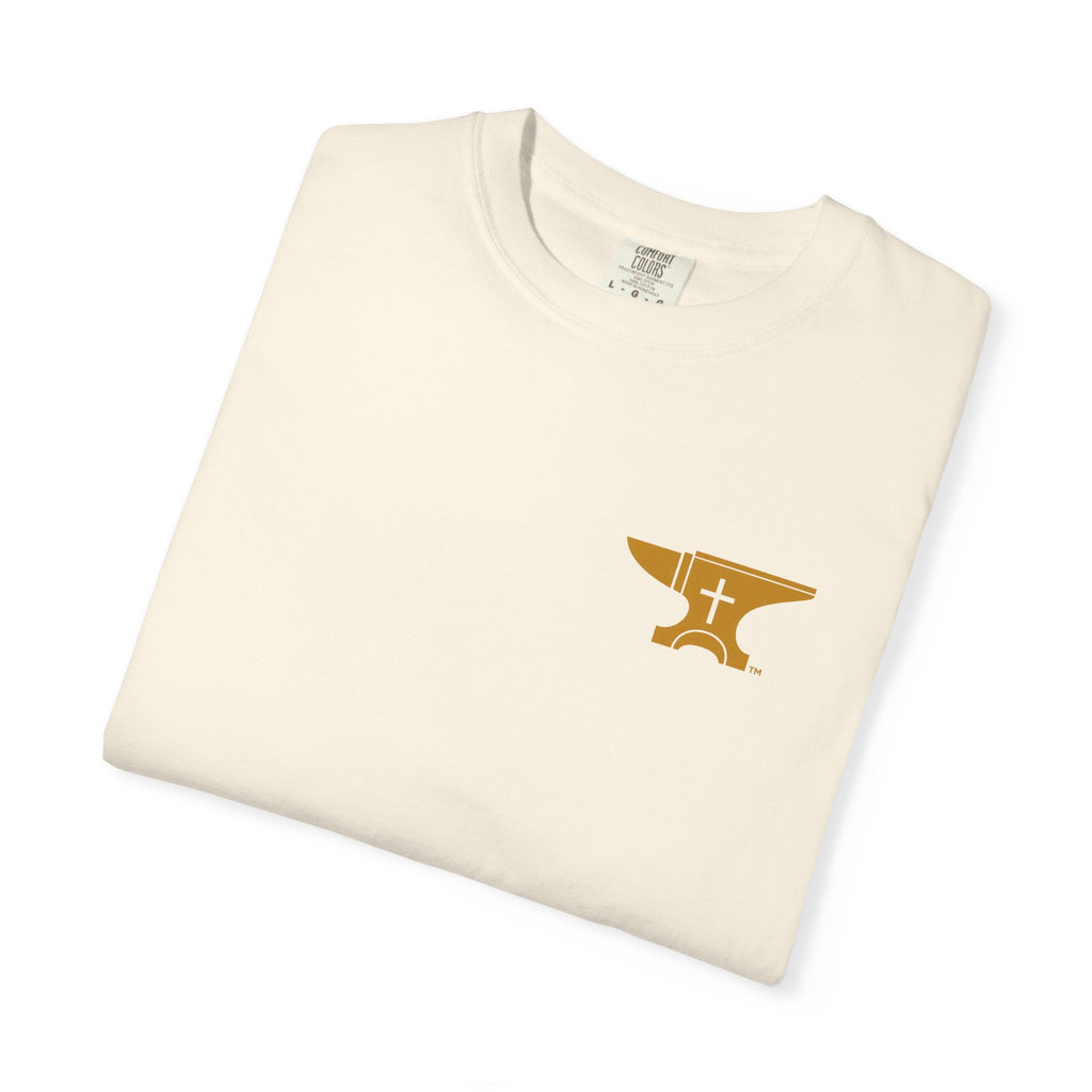 FaithForge Gaming T-Shirt — Logo Tee with Anvil & Cross (Christian Gamer Apparel)