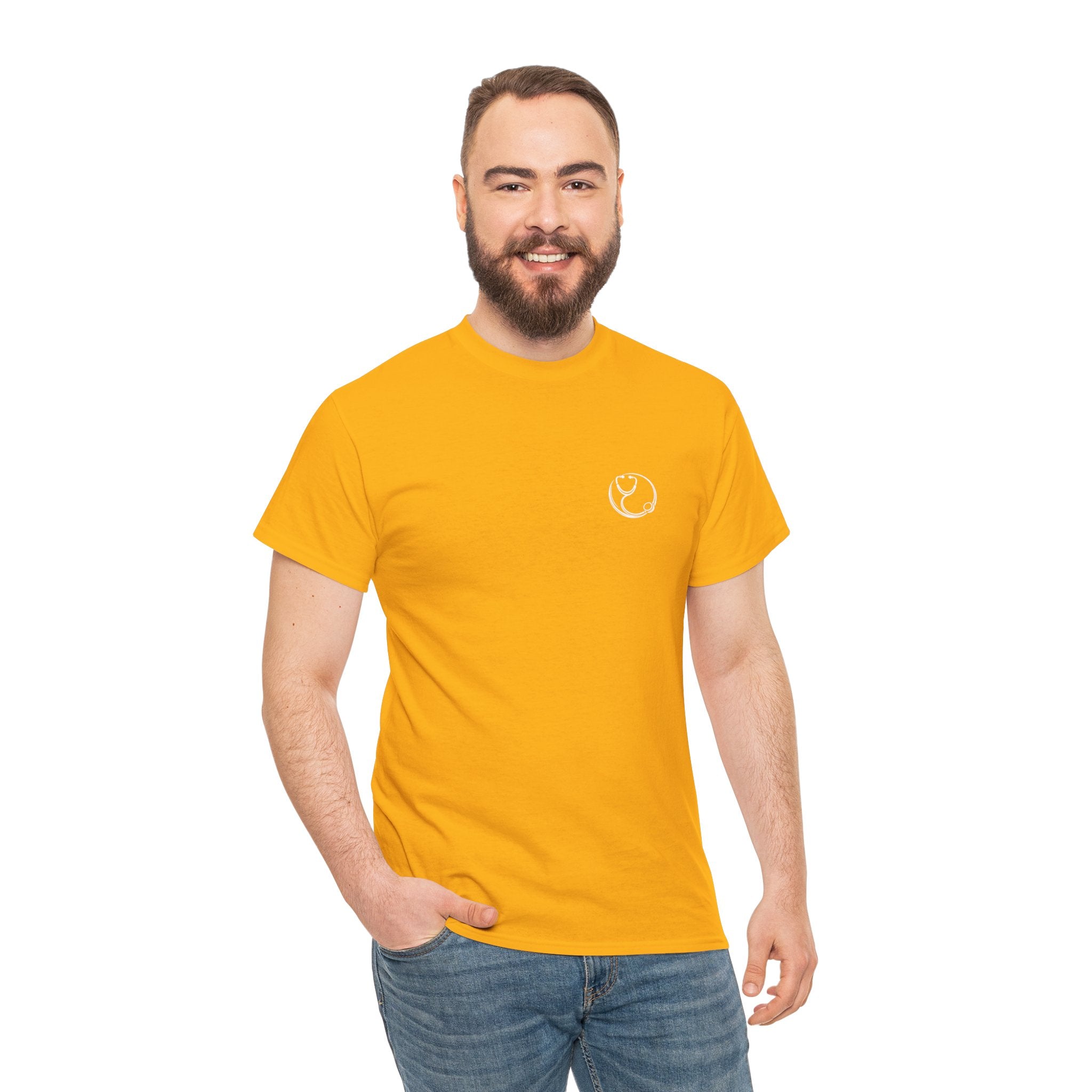 DoctorJSWAYS Let Me Explain T-Shirt — Minimal Logo Black Tee with Bold Back Text