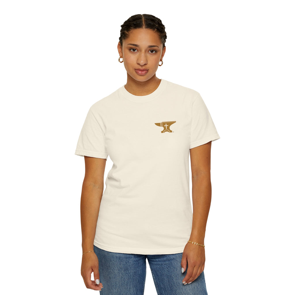 FaithForge OG Gaming T-Shirt — Logo Tee with Anvil & Cross (Christian Gamer Apparel)