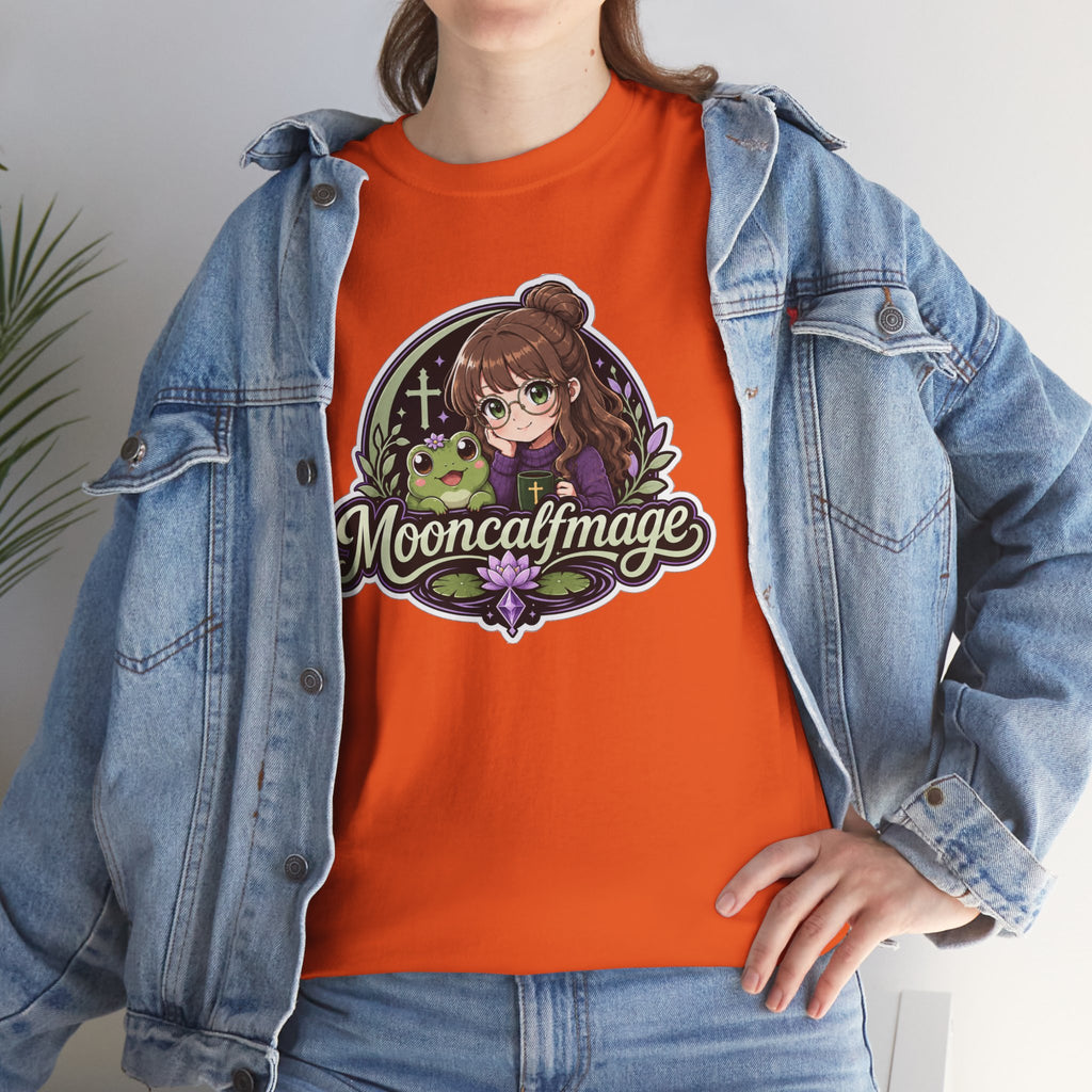 MOONCALFMAGE Logo Tee - Gamer/Streamer T-Shirt Blue GBSG (Gather)
