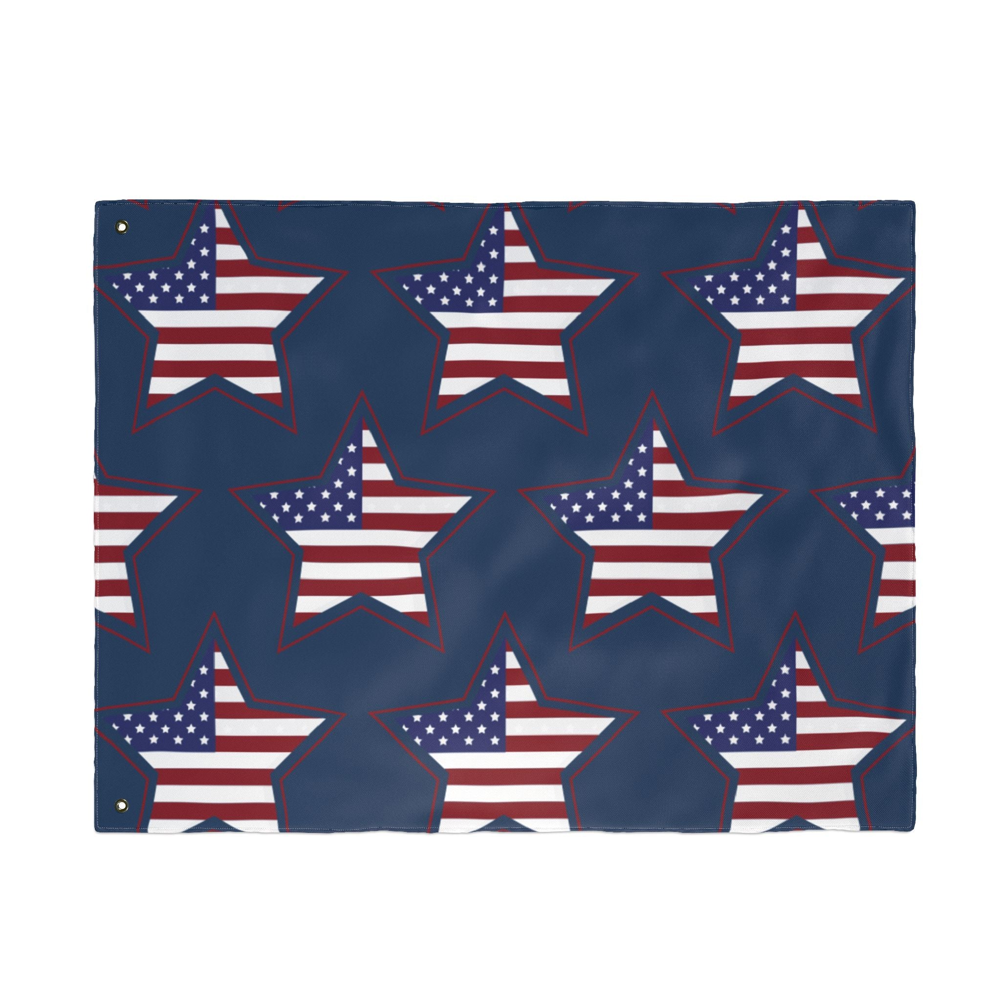 American Star Pattern Double-Sided Flag – Patriotic Stars & Stripes Garden Flag for 4th of July, Memorial Day, Veterans Day