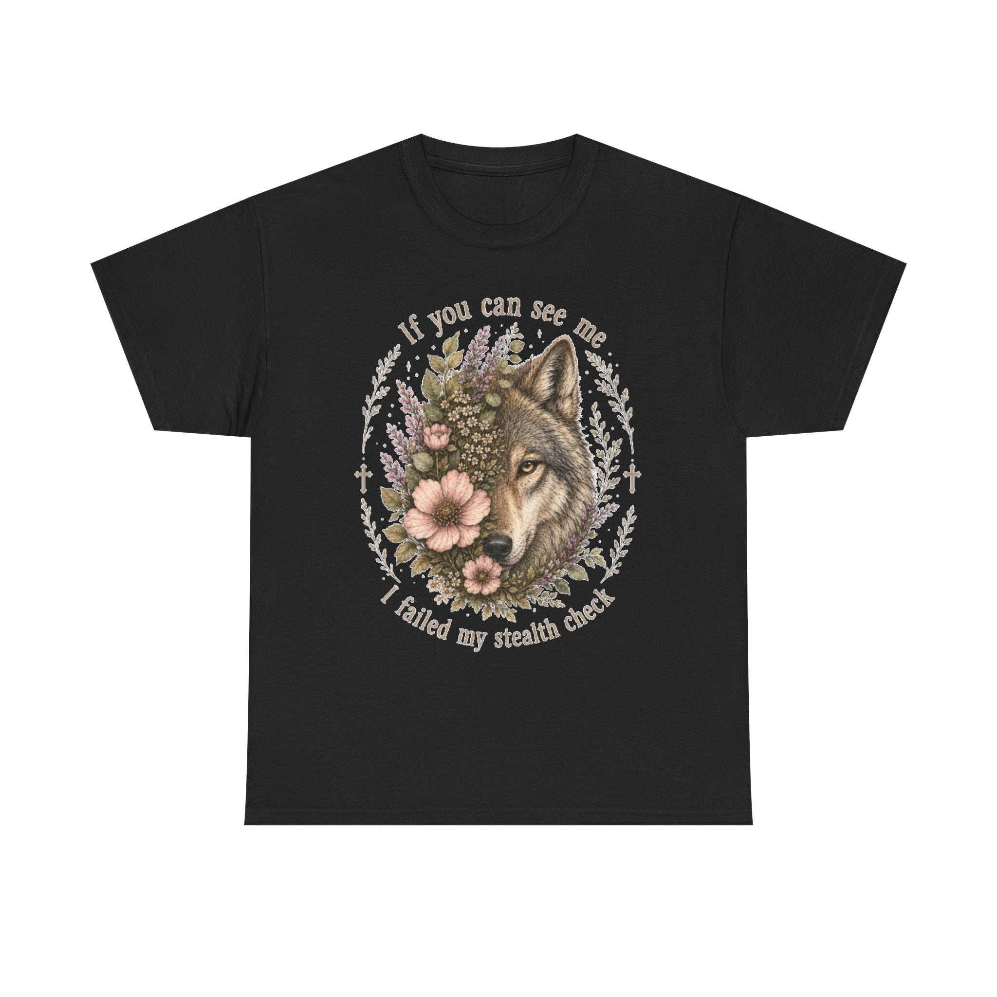 seawolf Floral Tee — "If you can see me I failed my stealth check" Graphic T-Shirt