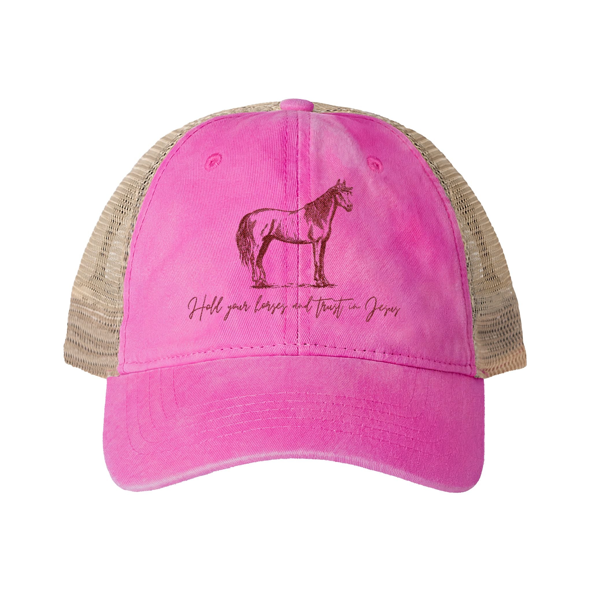 Women's Washed Mesh-Back Cap