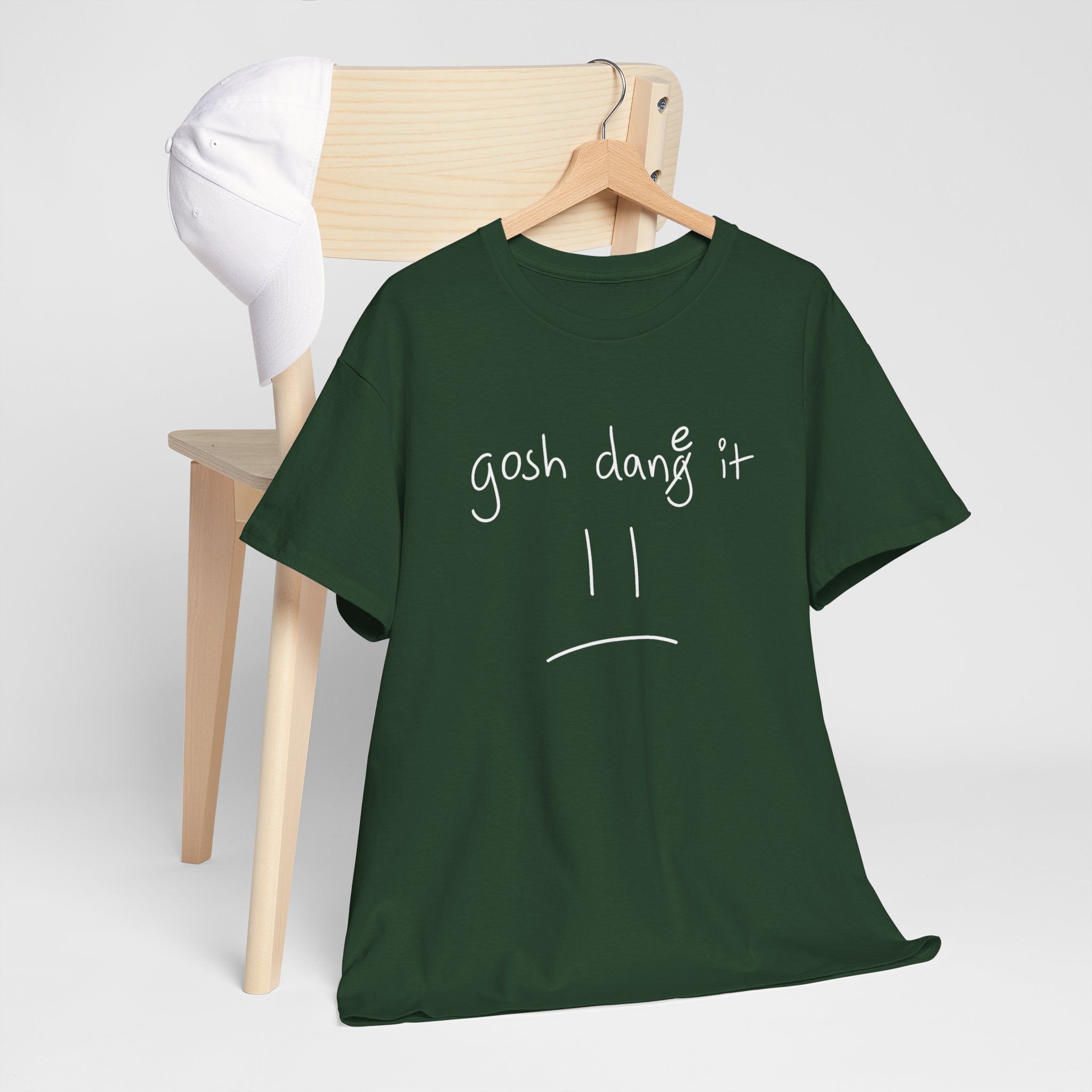 DoctorJSWAYS gosh dane it T-Shirt — Minimal Logo Black Tee with Bold Back Text