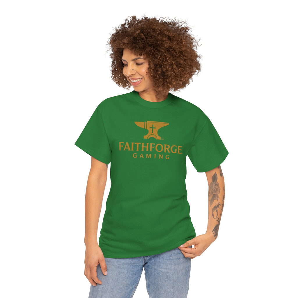 (Canada) FaithForge Gaming T-Shirt — Anvil & Cross Logo Tee for Christian Gamers