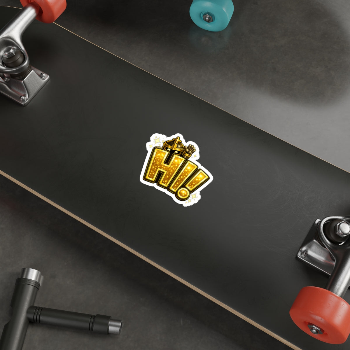 FaithForge Knight HI Die-Cut Sticker — Water-resistant vinyl