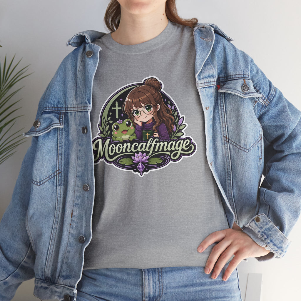 MOONCALFMAGE Logo Tee - Gamer/Streamer T-Shirt Blue GBSG (Gather)