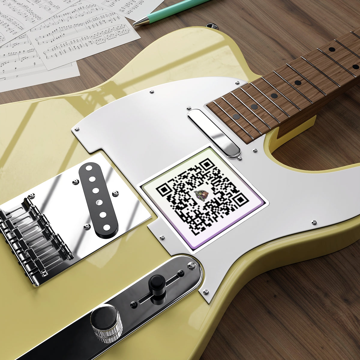 Mooncalfmage Streamer QR Code Die-Cut Sticker Indoor/Outdoor