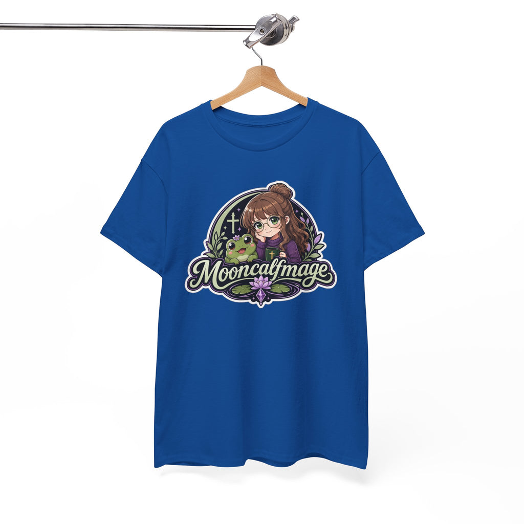 MOONCALFMAGE Logo Tee - Gamer/Streamer T-Shirt Blue GBSG (Gather)