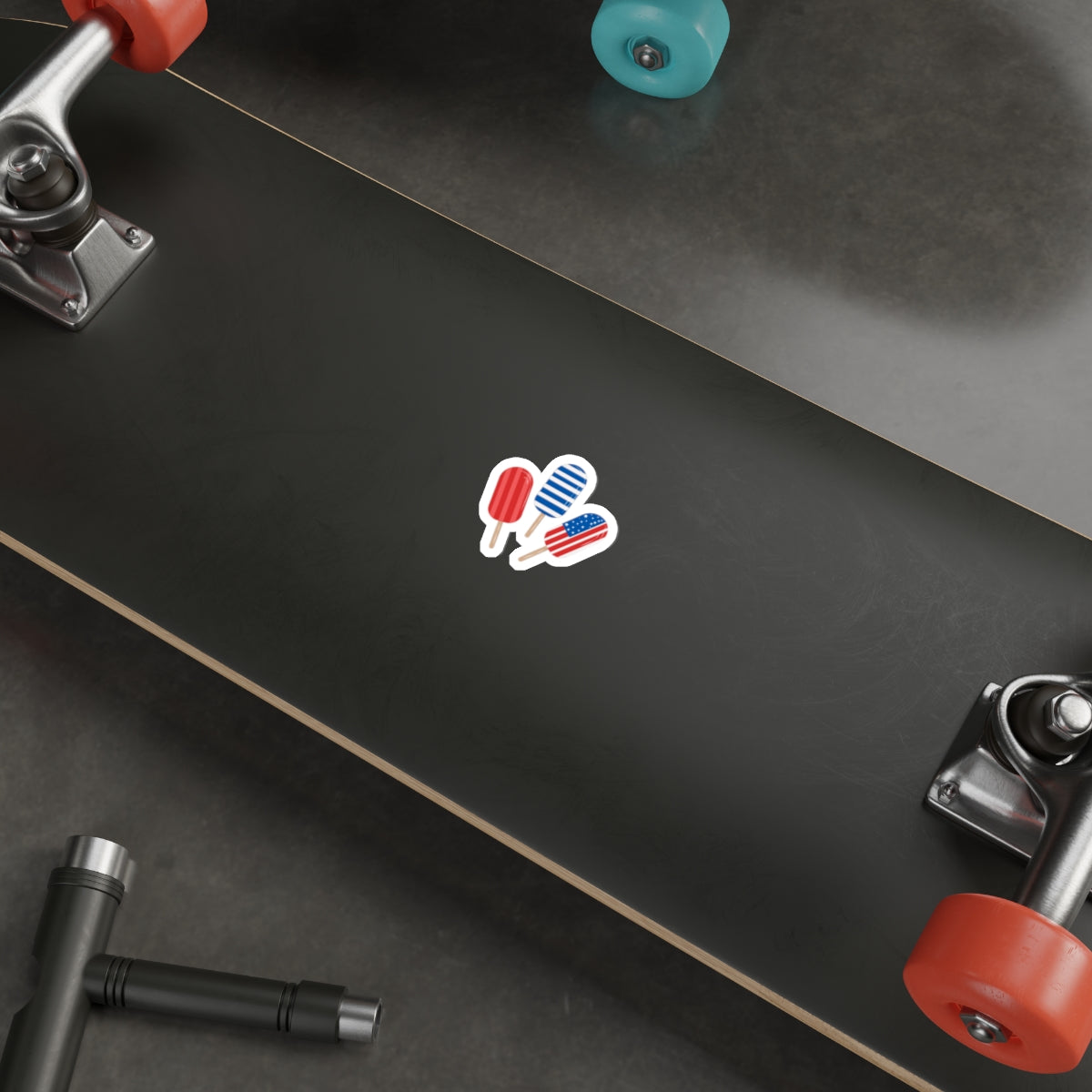 Patriotic Sticker Pack — Popsicle 4th of July Red White Blue Die-Cut Stickers