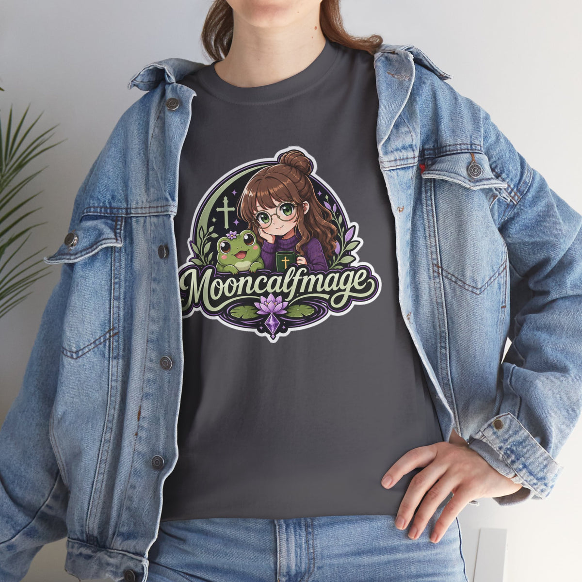 MOONCALFMAGE Logo Tee - Gamer/Streamer T-Shirt Blue GBSG (Gather)