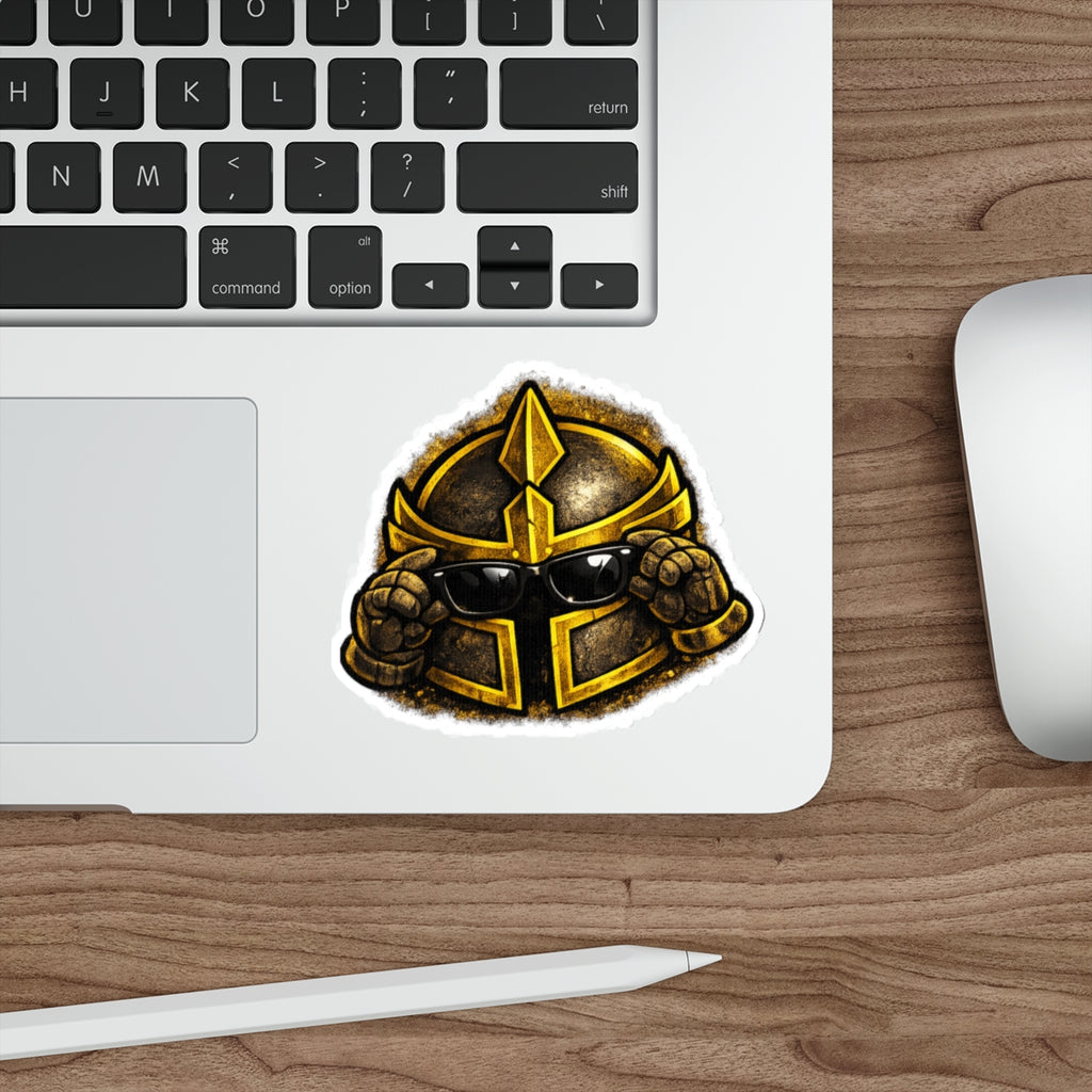 FaithForge Knight Cool Die-Cut Sticker — Water-resistant vinyl