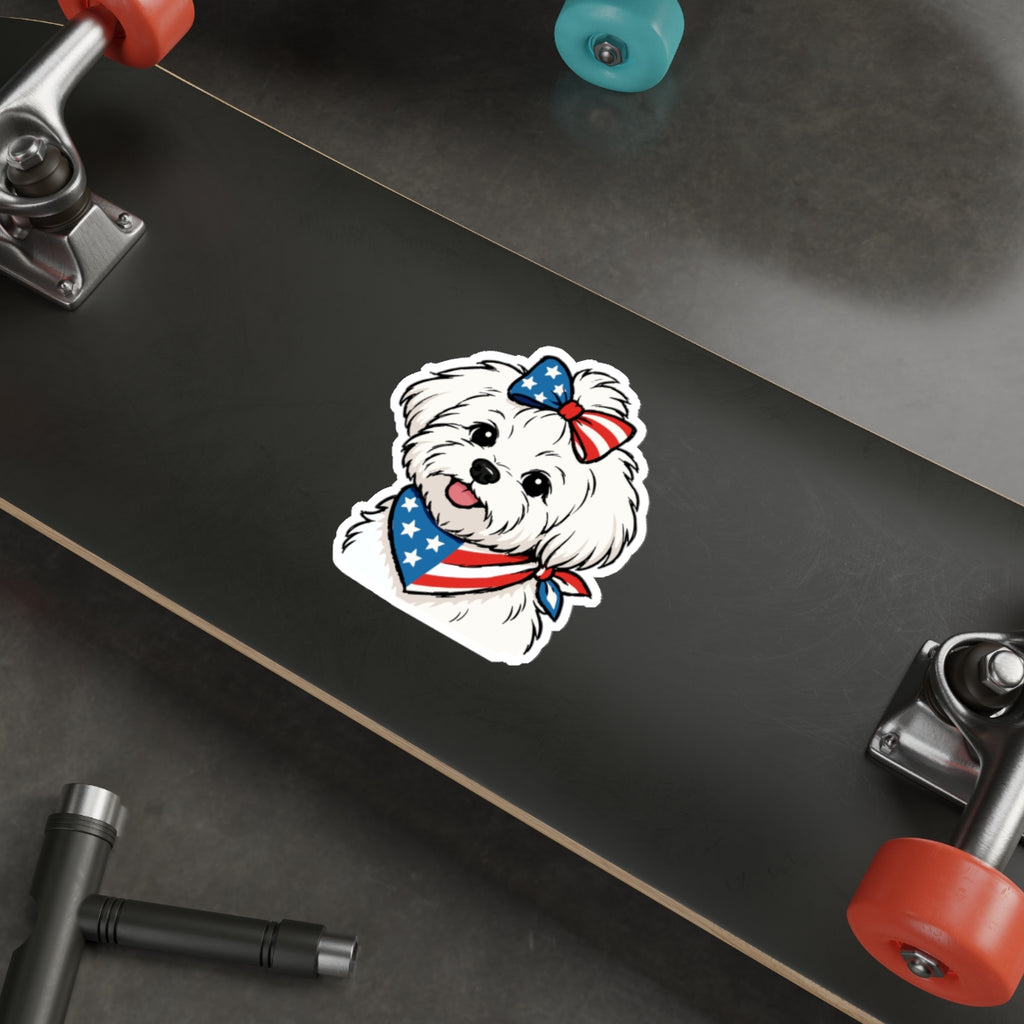 Copy of Patriotic Sticker Pack — Puppy Love 4th of July Red White Blue Die-Cut Stickers