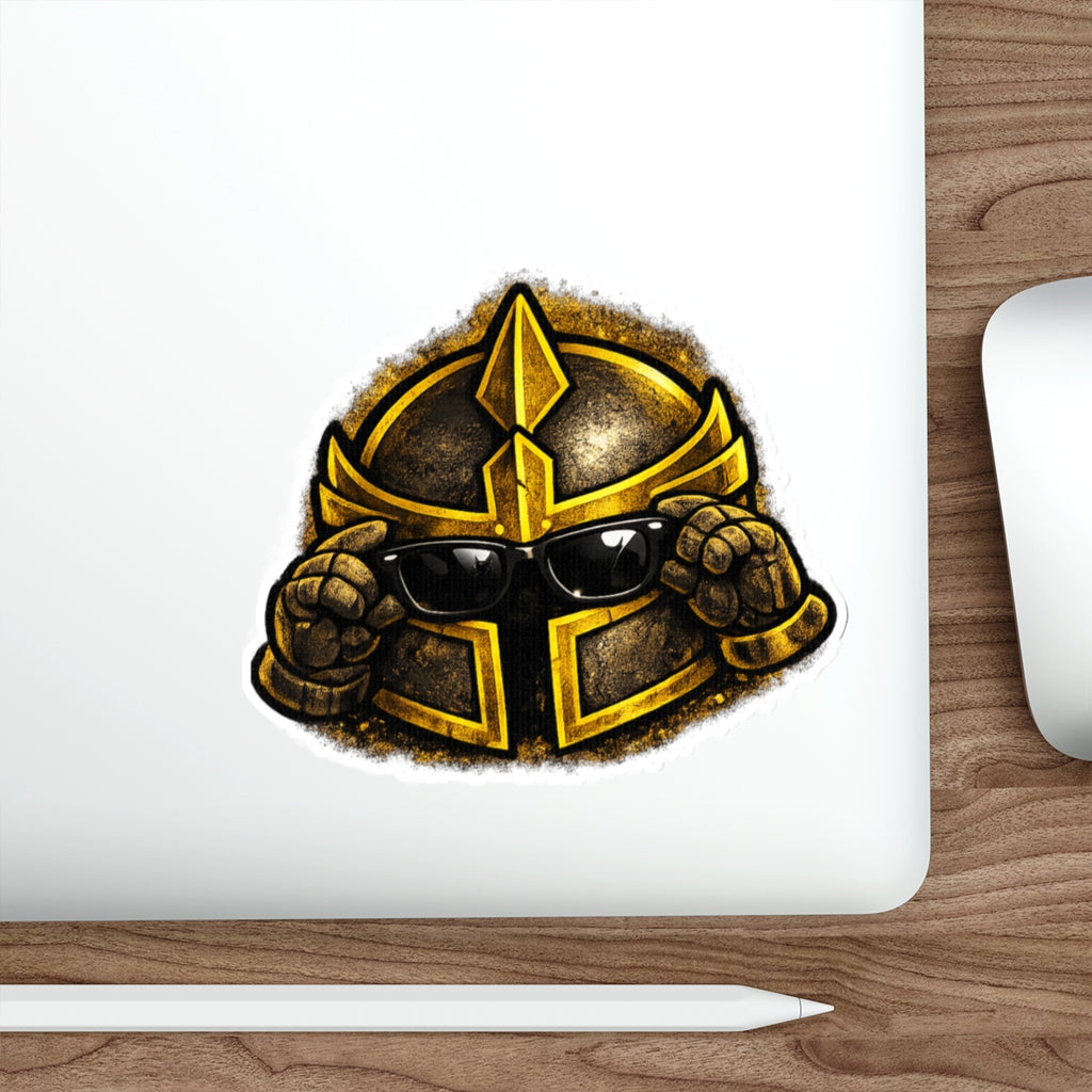 FaithForge Knight Cool Die-Cut Sticker — Water-resistant vinyl