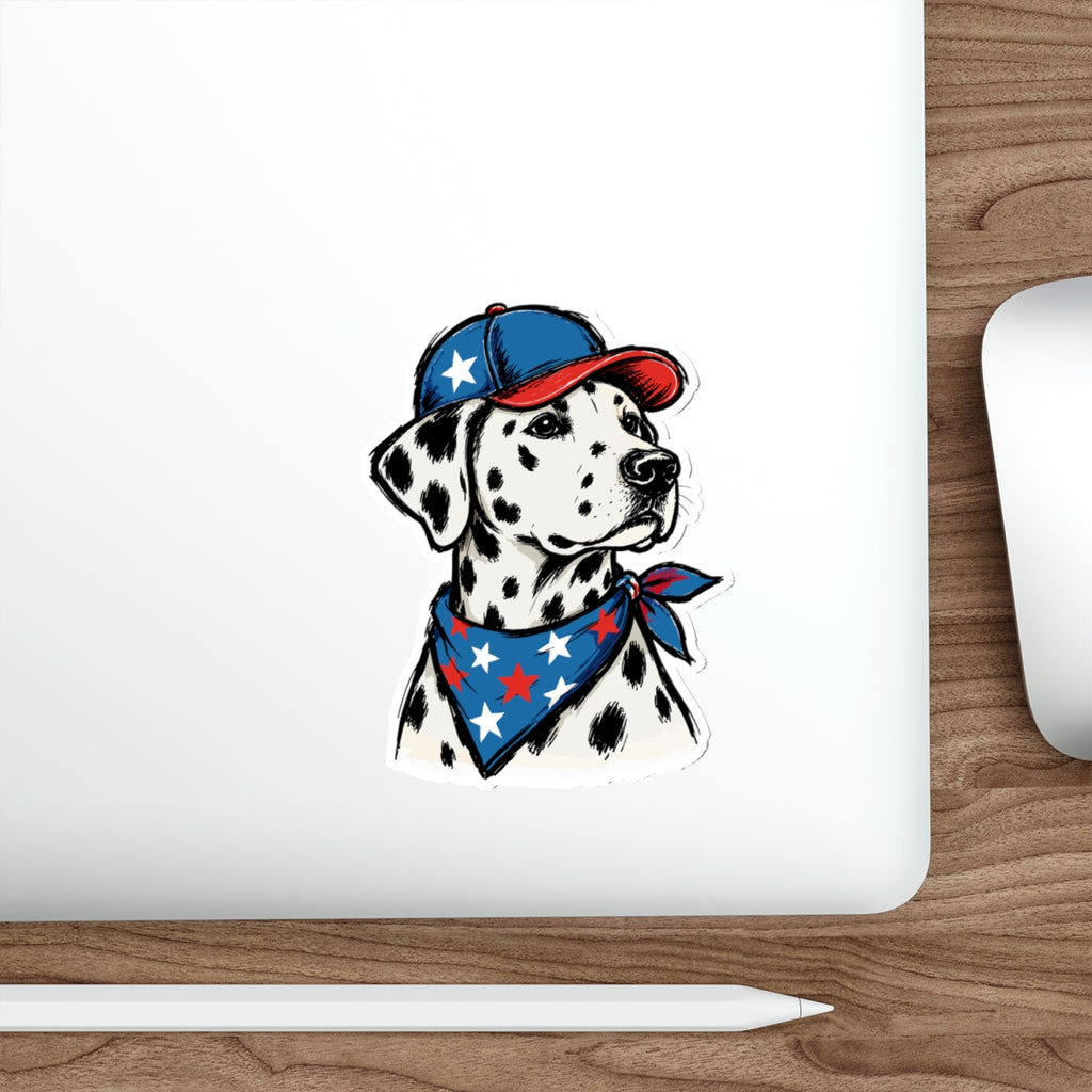 Patriotic Sticker Pack — Dalmatian Fame  4th of July Red White Blue Die-Cut Stickers