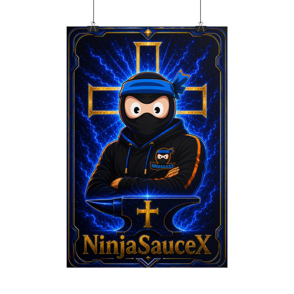 NinjaSauceX Poster — Streamer Wall Art (Rolled Poster)