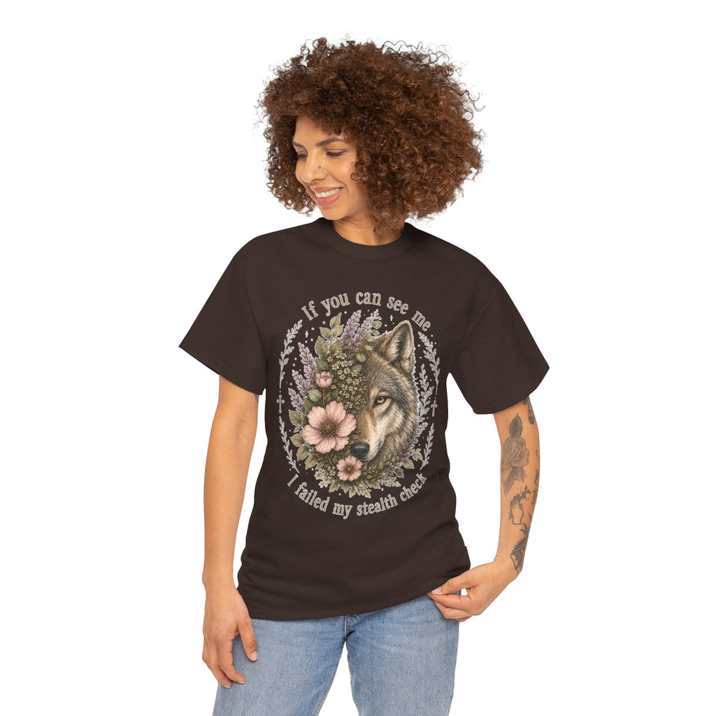 seawolf Floral Tee — "If you can see me I failed my stealth check" Graphic T-Shirt