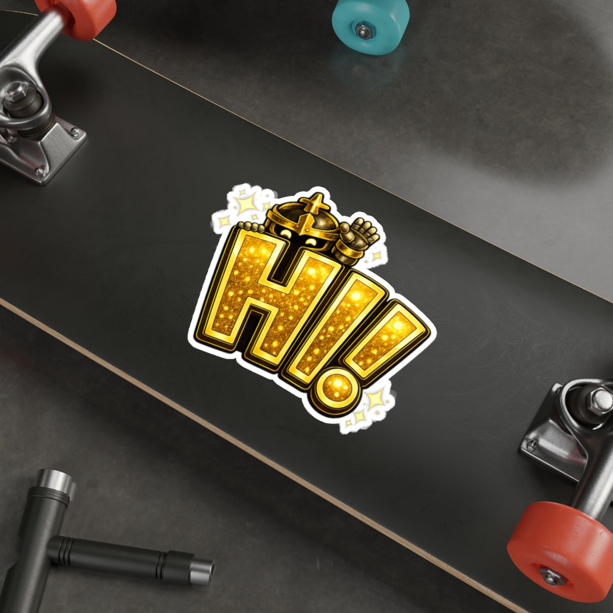 FaithForge Knight HI Die-Cut Sticker — Water-resistant vinyl