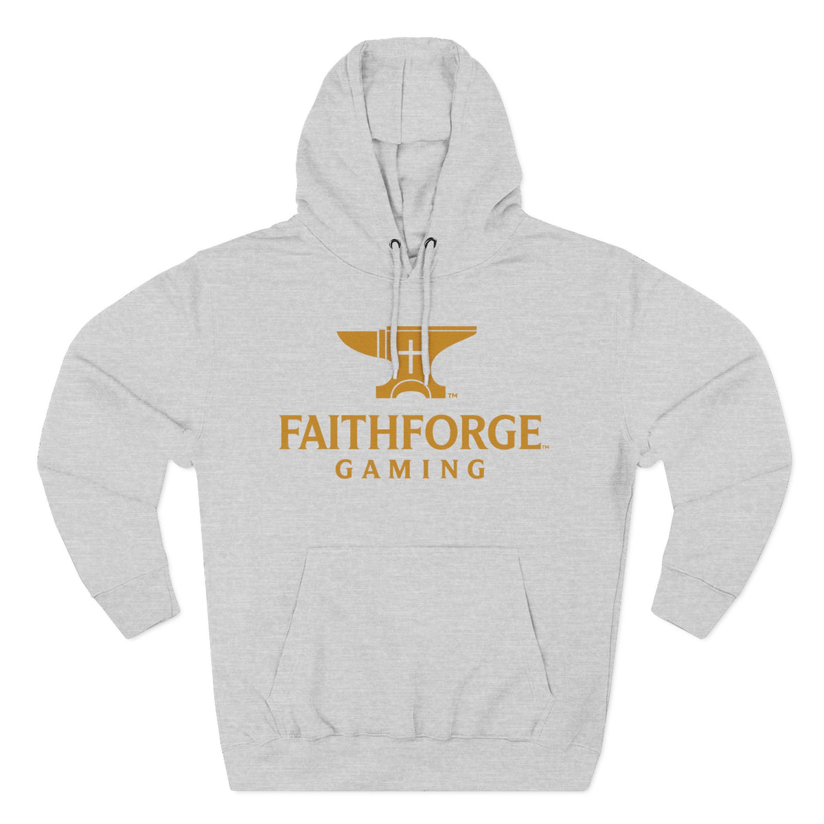 Faithforge Gaming Hoodie — Faith Quote Shield Logo Fleece Hoodie