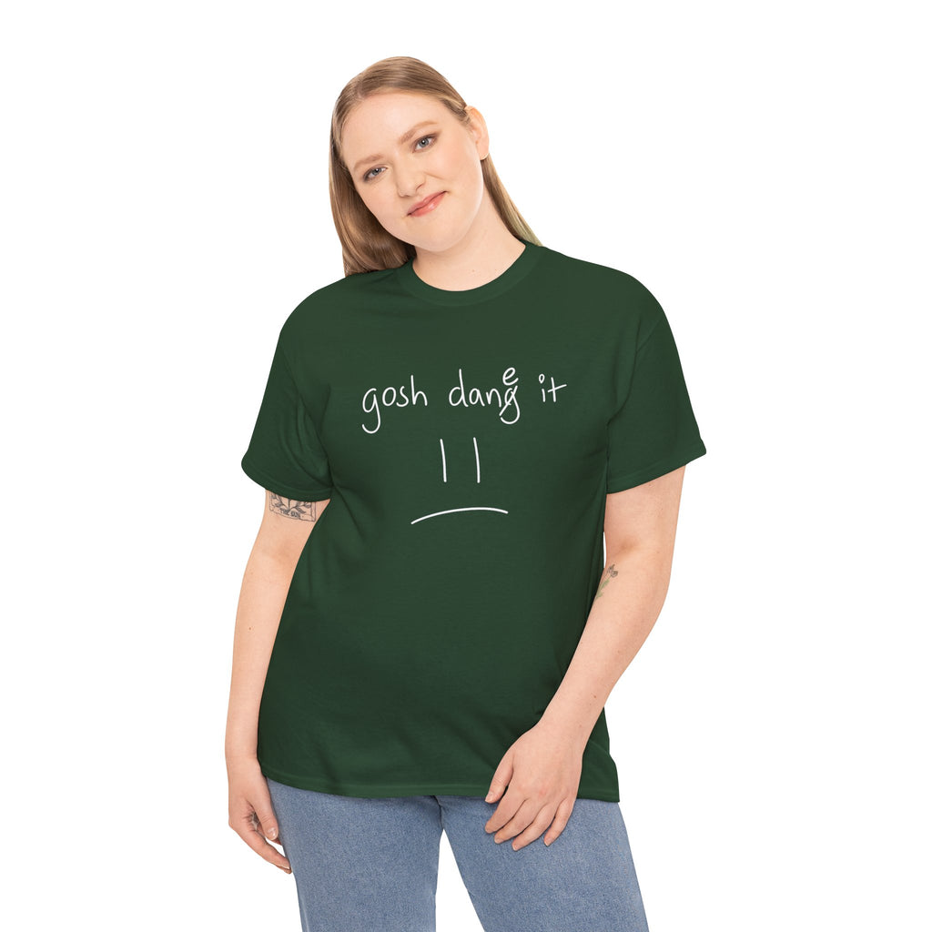 DoctorJSWAYS gosh dane it T-Shirt — Minimal Logo Black Tee with Bold Back Text