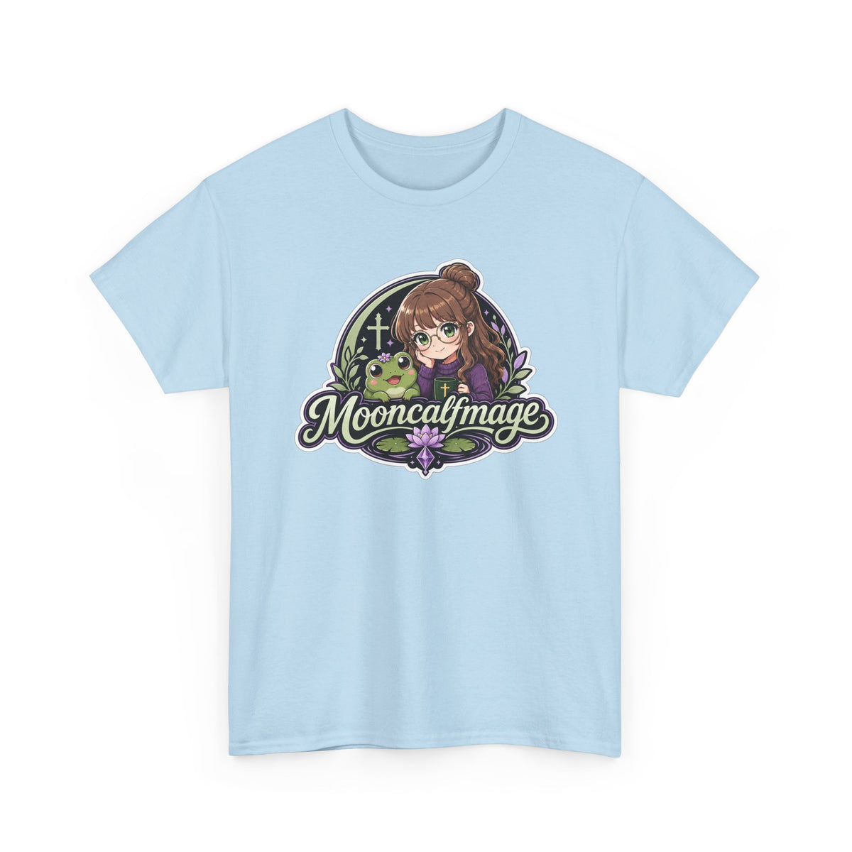MOONCALFMAGE Logo Tee - Gamer/Streamer T-Shirt Blue GBSG (Gather)