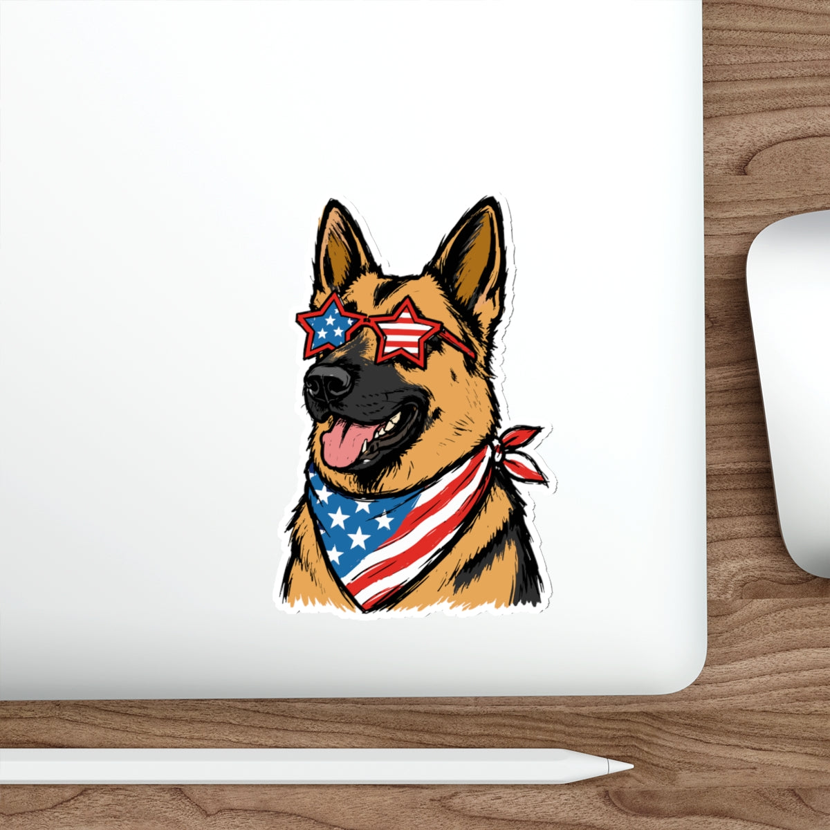 Patriotic Sticker Pack — Shepherd in style in Style 4th of July Red White Blue Die-Cut Sticker