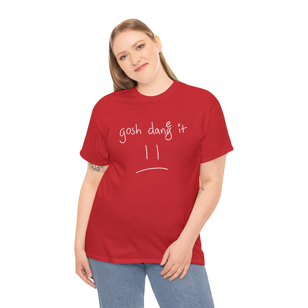 DoctorJSWAYS gosh dane it T-Shirt — Minimal Logo Black Tee with Bold Back Text