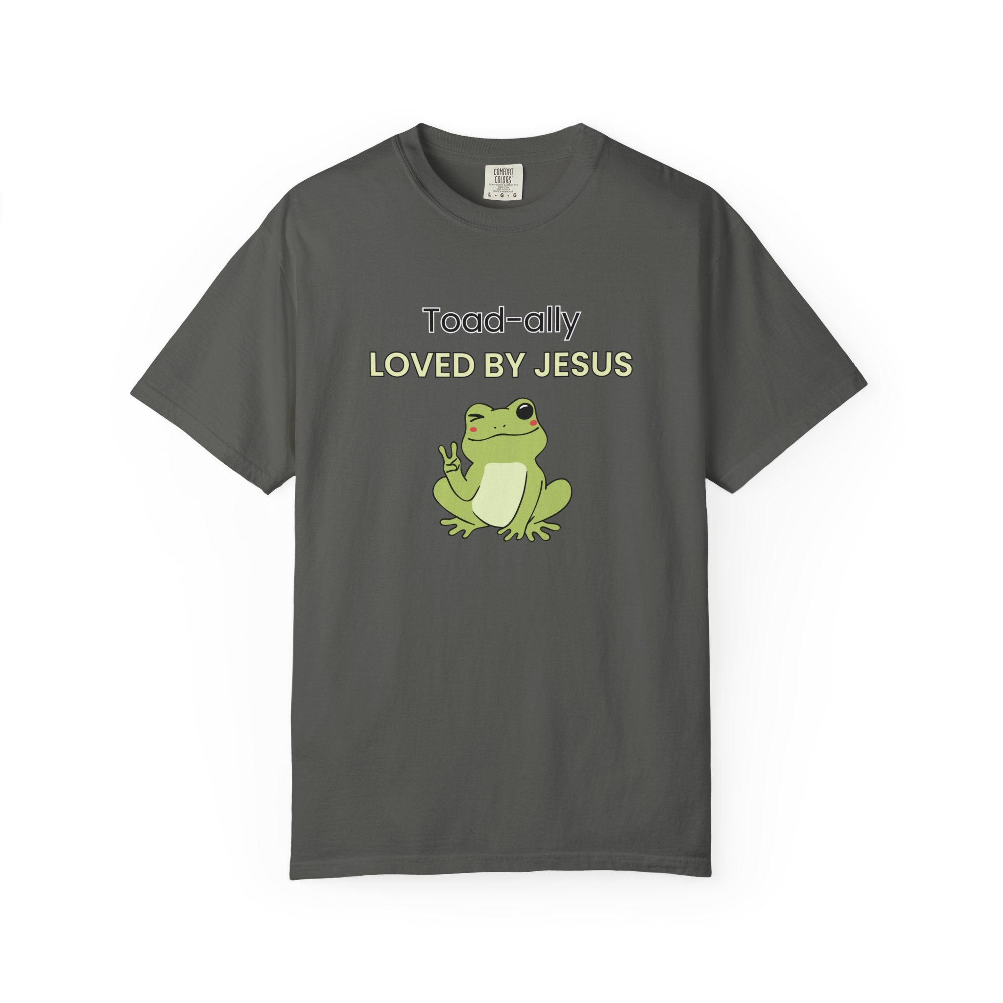 T-shirt - "Toad-ally Loved by Jesus" Cute Frog Christian Tee