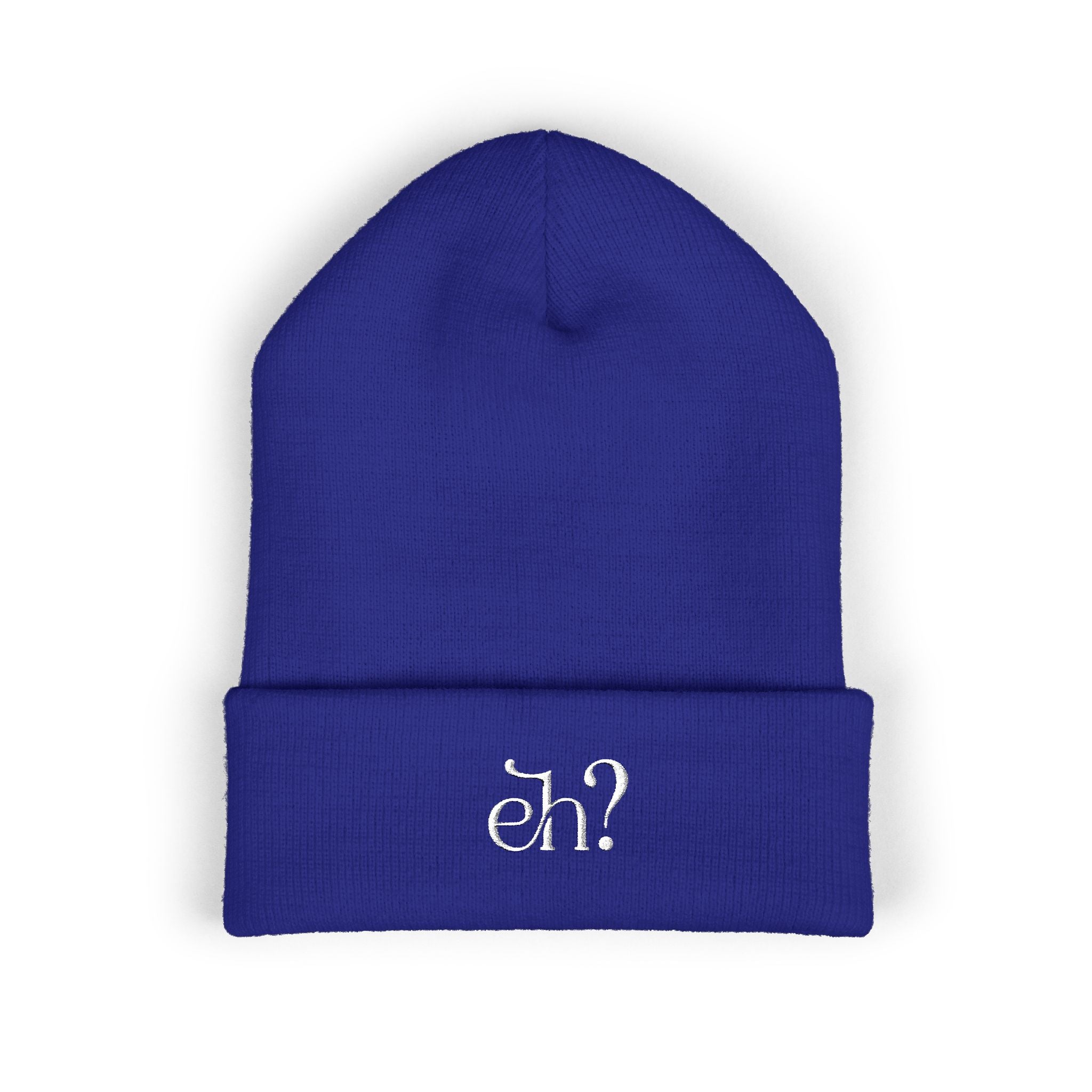 (Canada) Embroidered “eh?” Knit Toque