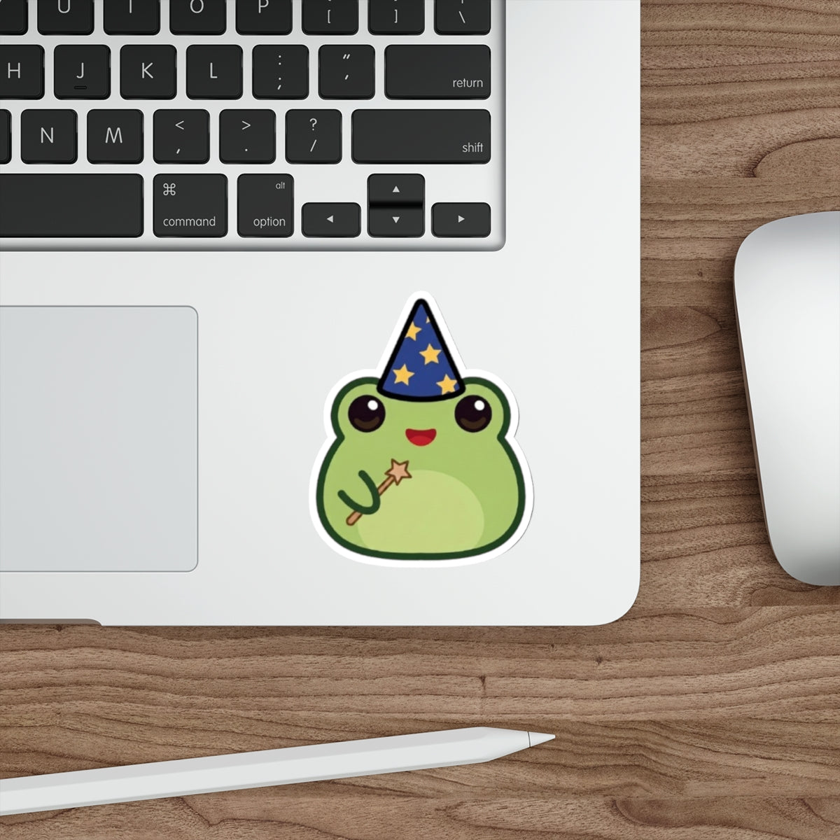 Frog Mage Die-Cut Sticker