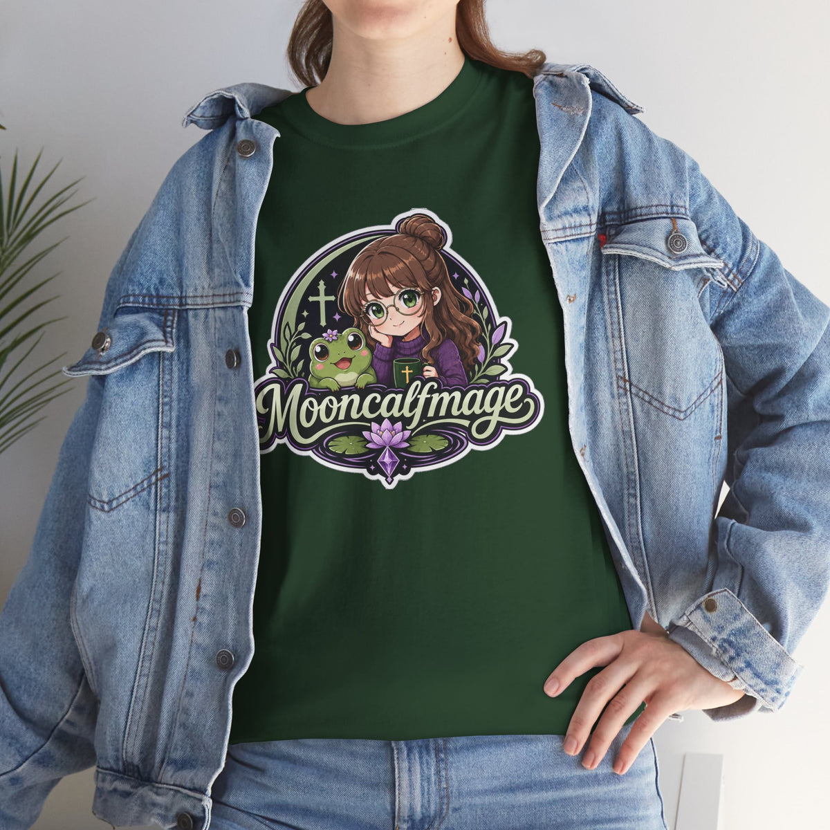 MOONCALFMAGE Logo Tee - Gamer/Streamer T-Shirt Blue GBSG (Gather)