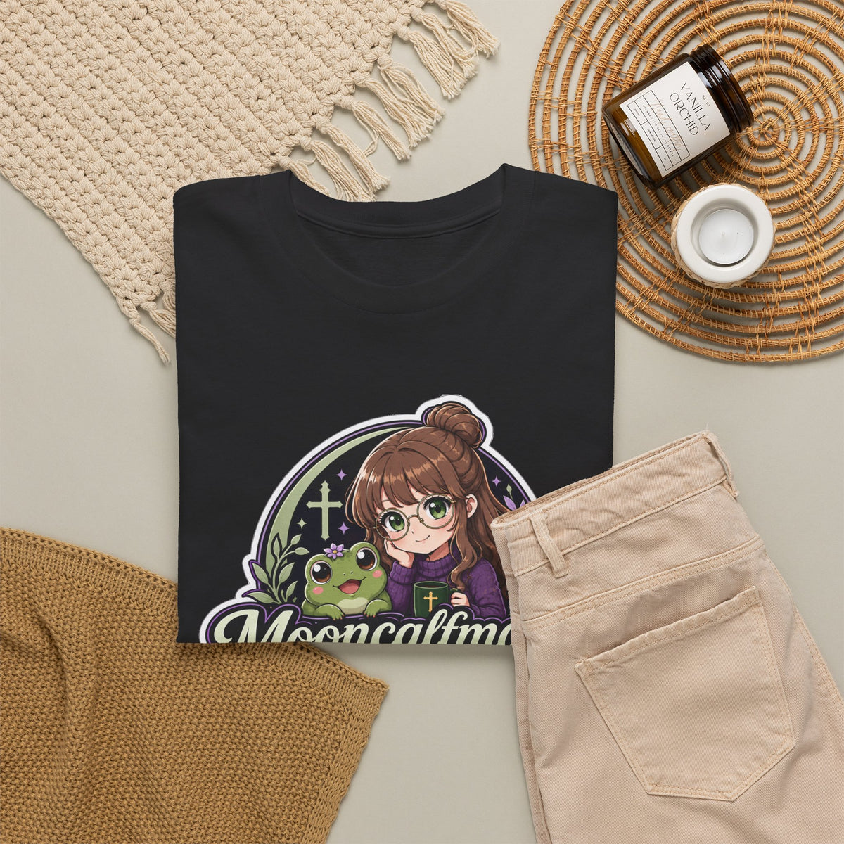 MOONCALFMAGE Logo Tee - Gamer/Streamer T-Shirt Blue GBSG (Gather)