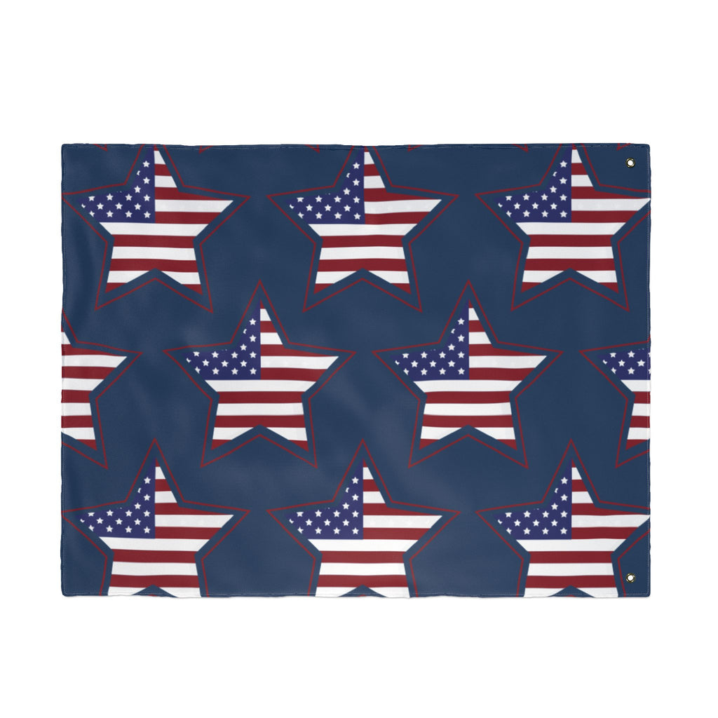 American Star Pattern Double-Sided Flag – Patriotic Stars & Stripes Garden Flag for 4th of July, Memorial Day, Veterans Day