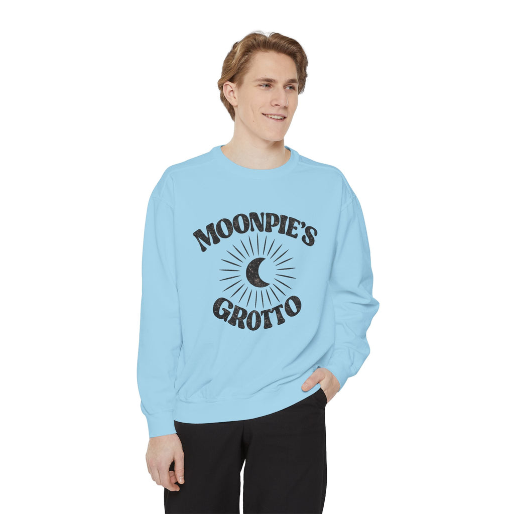 Moonpie's Grotto Sweatshirt — Vintage Celestial Moon Crewneck