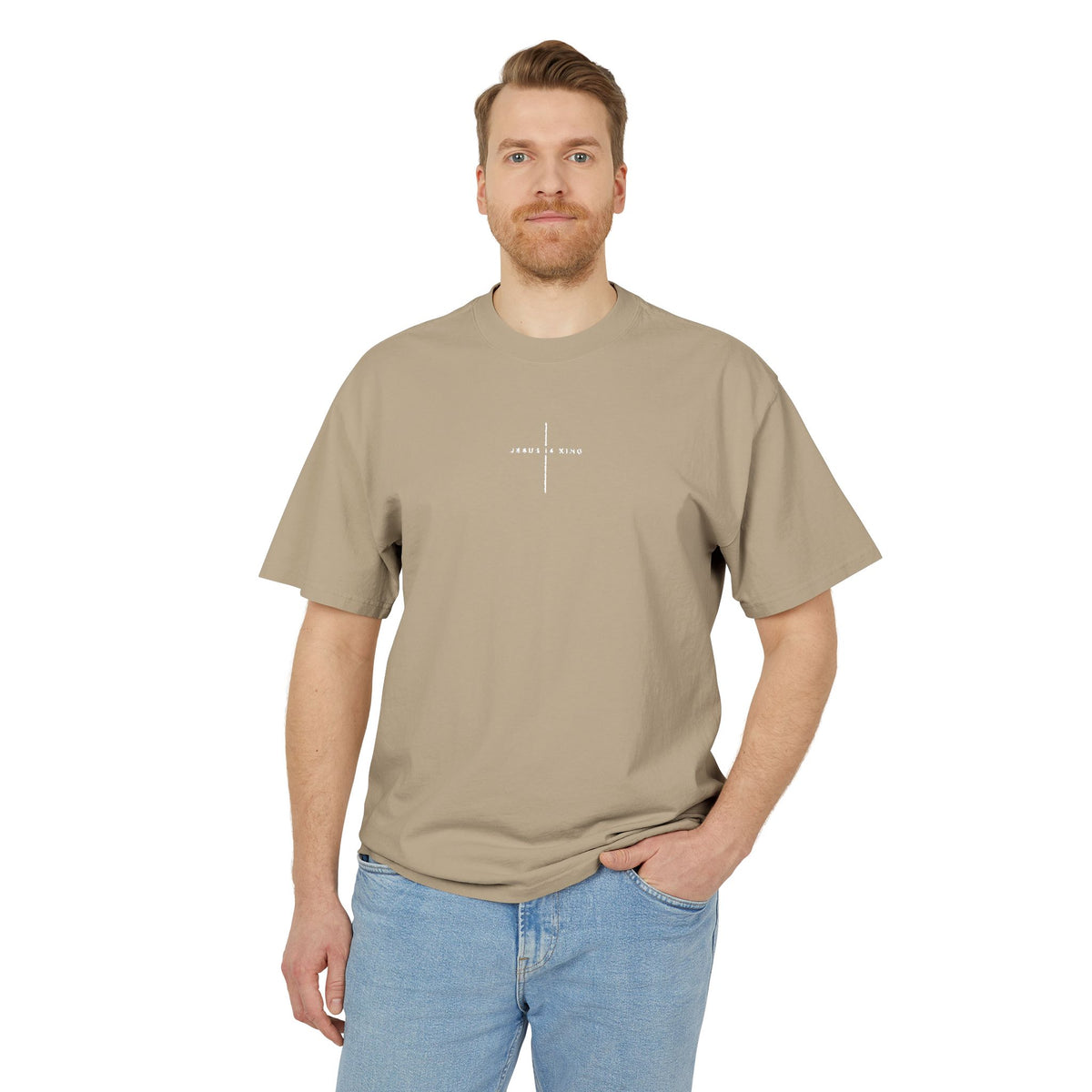 Faded Tee- Jesus is king