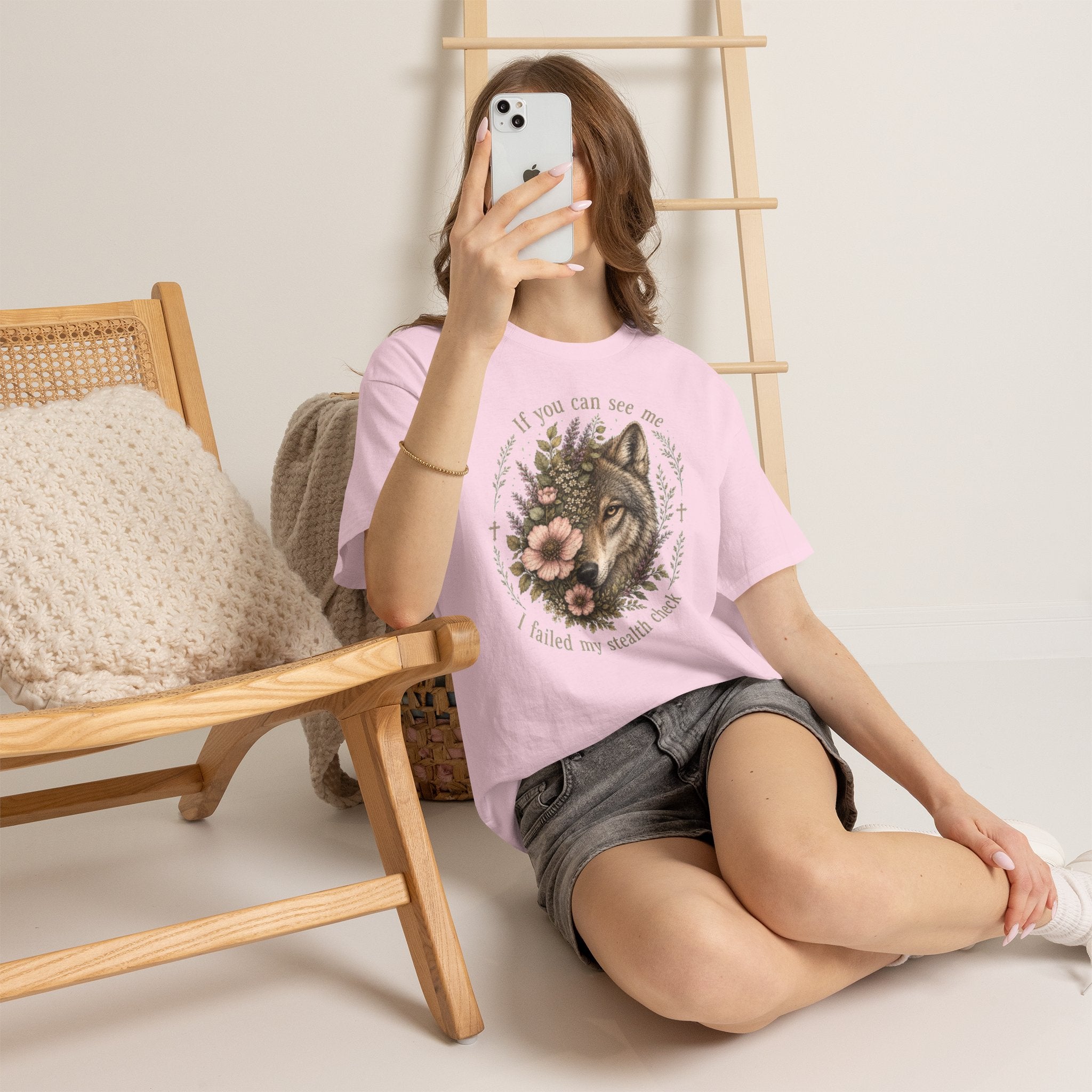 seawolf Floral Tee — "If you can see me I failed my stealth check" Graphic T-Shirt