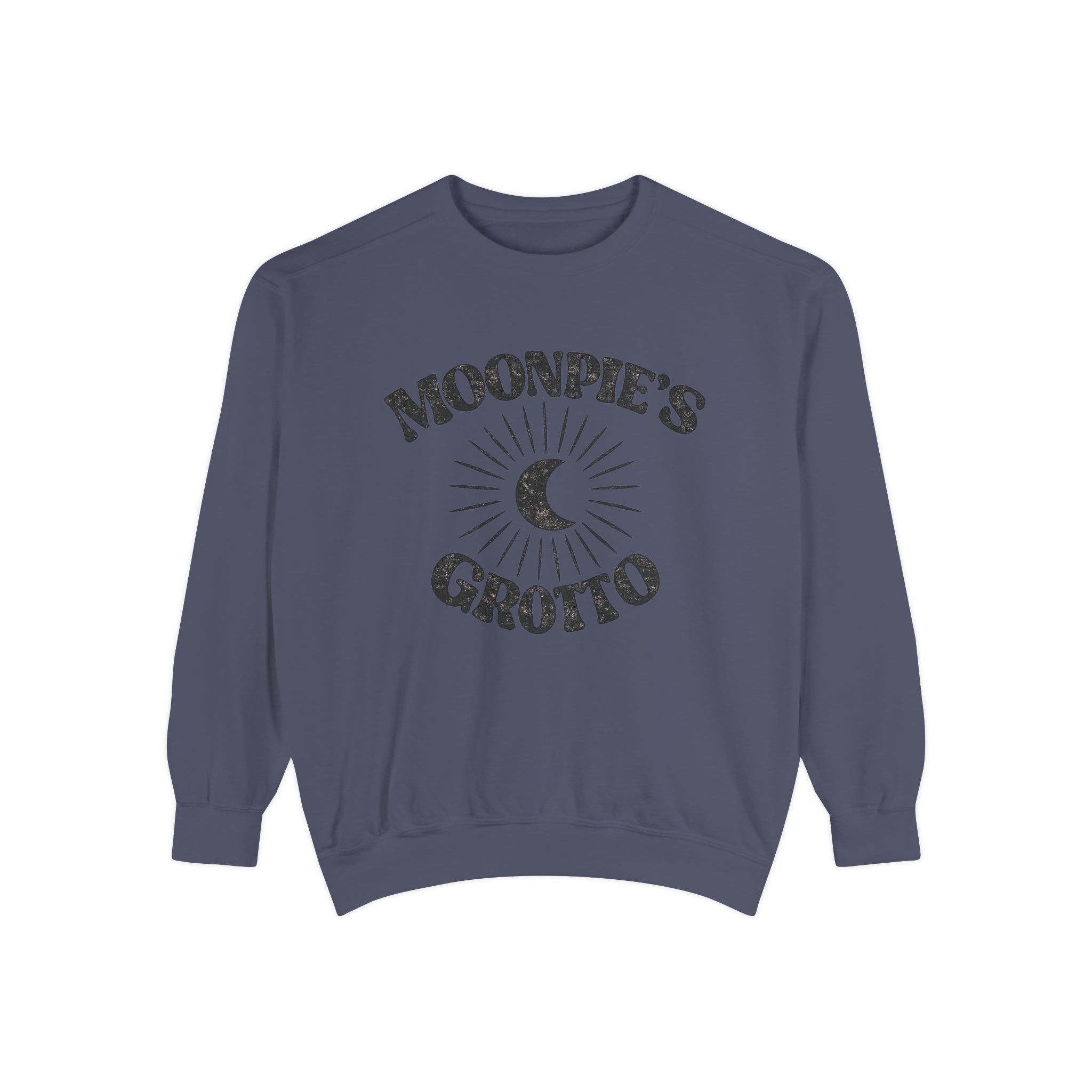 Moonpie's Grotto Sweatshirt — Vintage Celestial Moon Crewneck