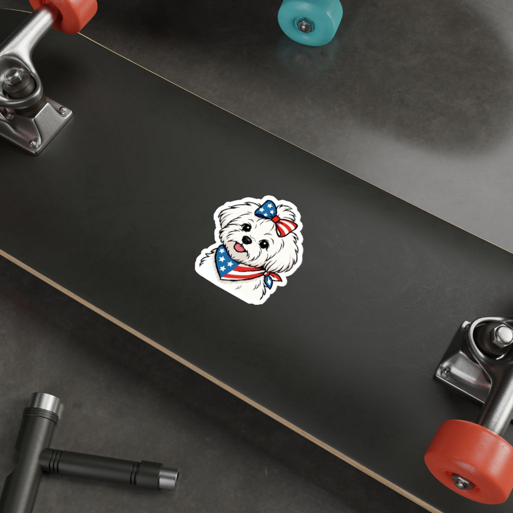 Copy of Patriotic Sticker Pack — Puppy Love 4th of July Red White Blue Die-Cut Stickers