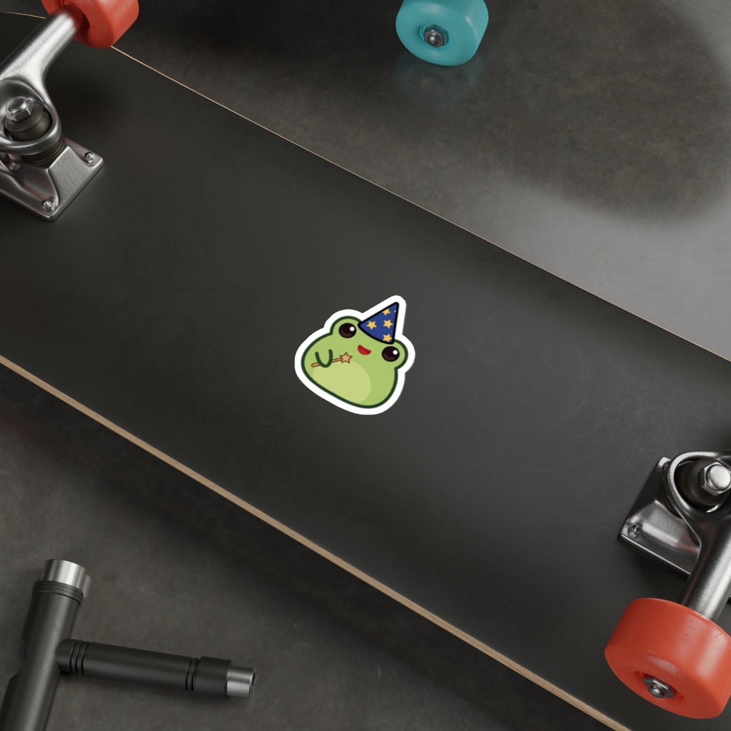 Frog Mage Die-Cut Sticker