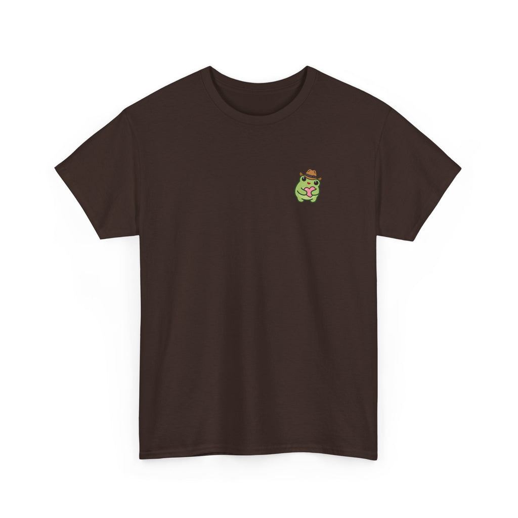 T-Shirt — Cute Smiling Frog holding heart