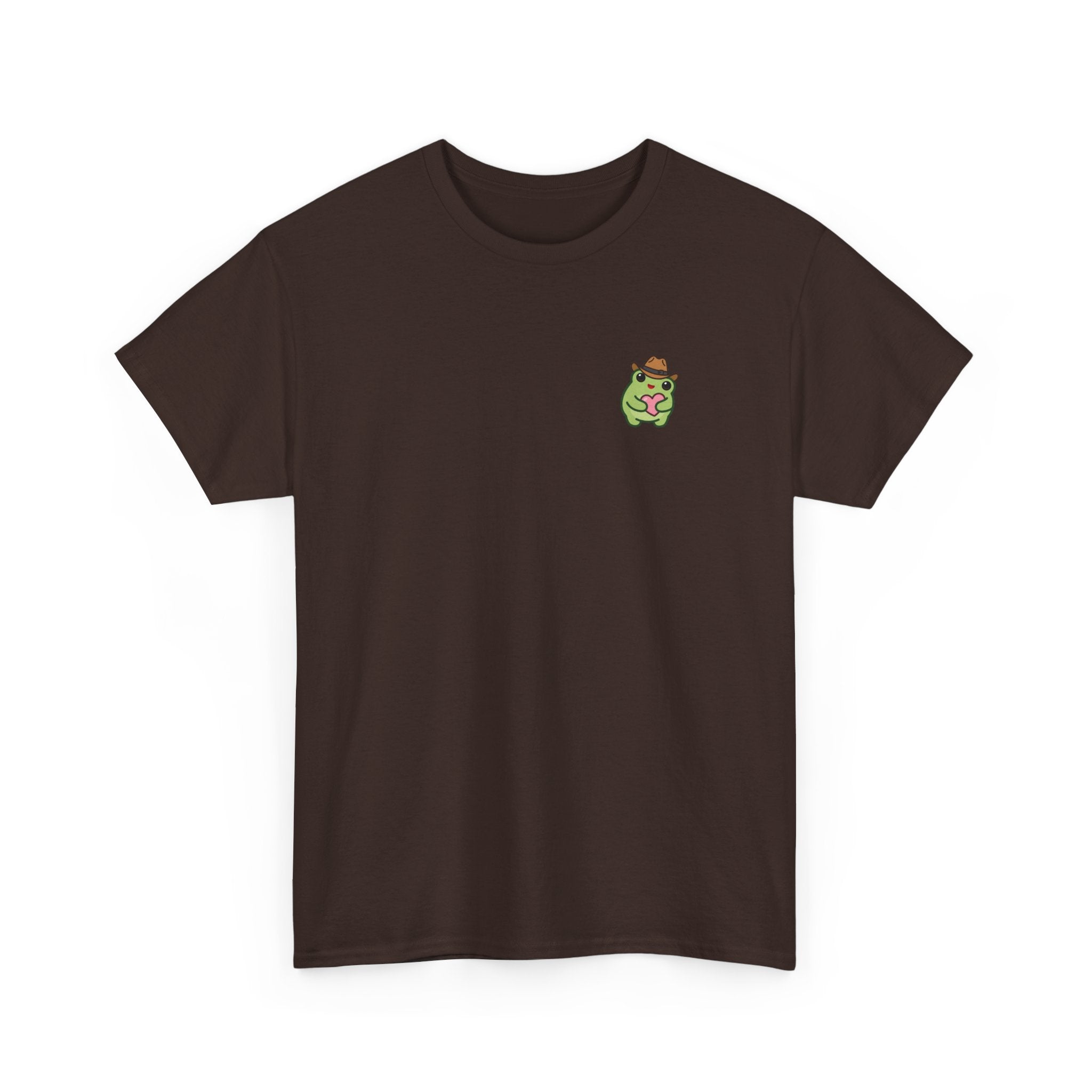 T-Shirt — Cute Smiling Frog holding heart