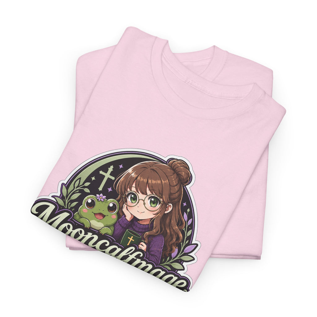 MOONCALFMAGE Logo Tee - Gamer/Streamer T-Shirt Blue GBSG (Gather)