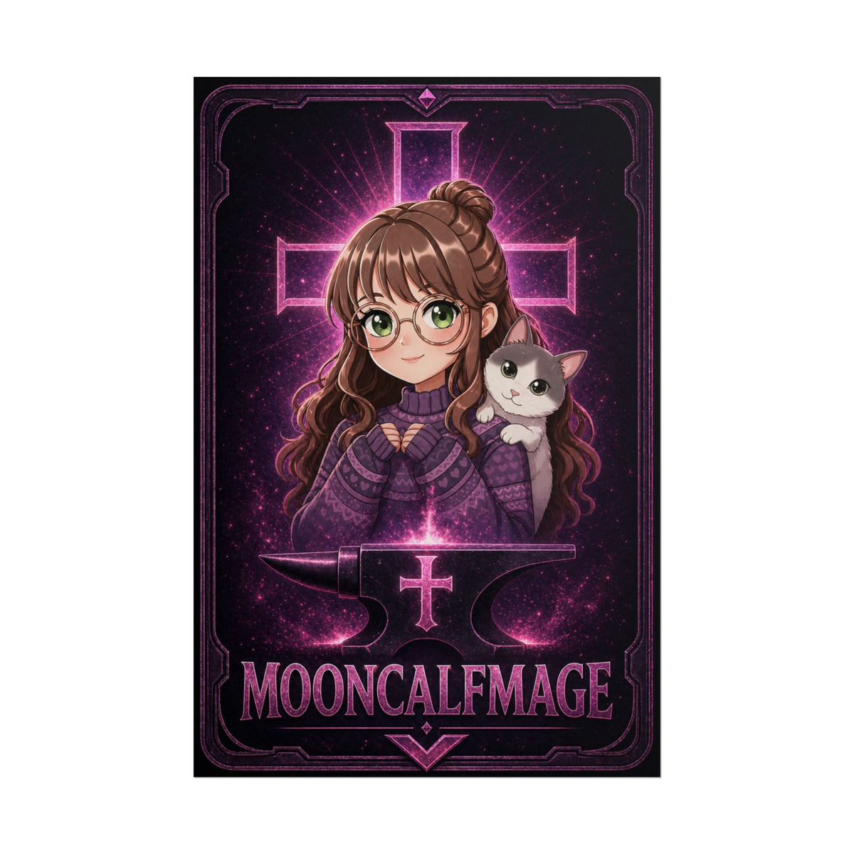 MOONCALFMAGE Poster — Streamer Wall Art (Rolled Poster) Vert